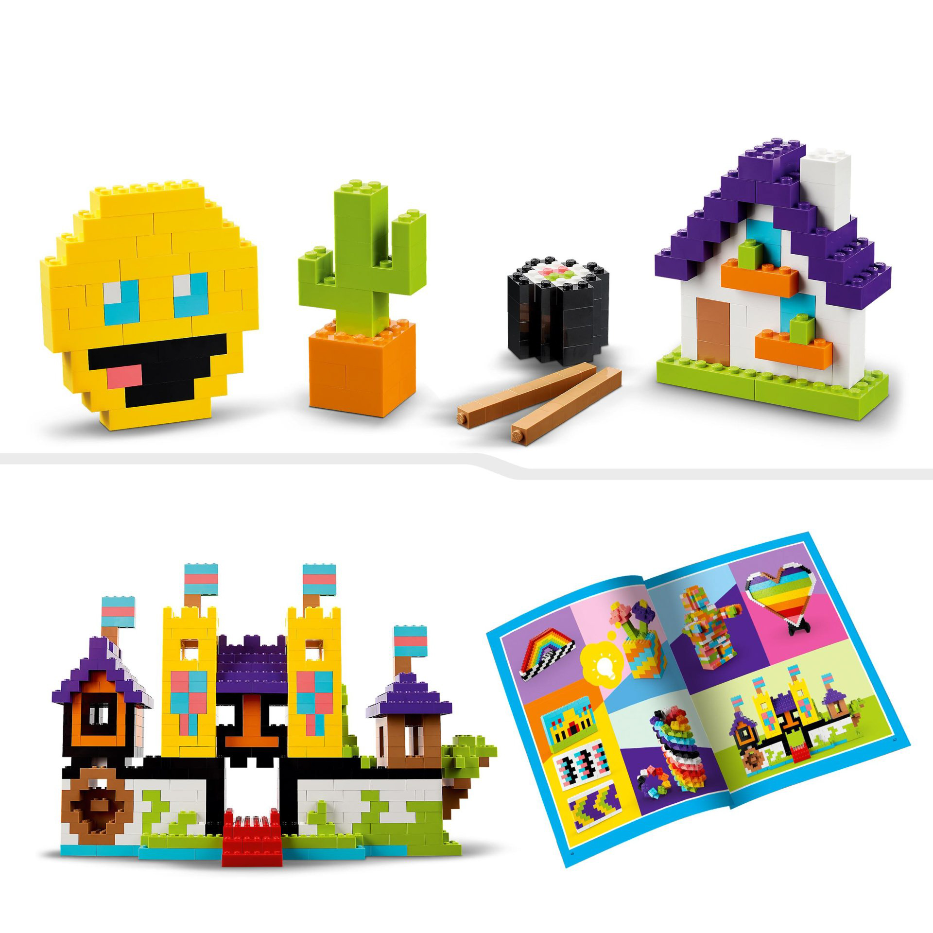 LEGO 11030 Classic Tanti Tanti Mattoncini, Set di Costruzioni con Emoji Sorriden 11030, , large