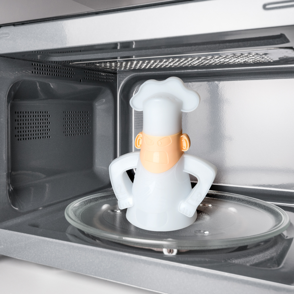 Pulitore ecologico per microonde a forma di cuoco, , large