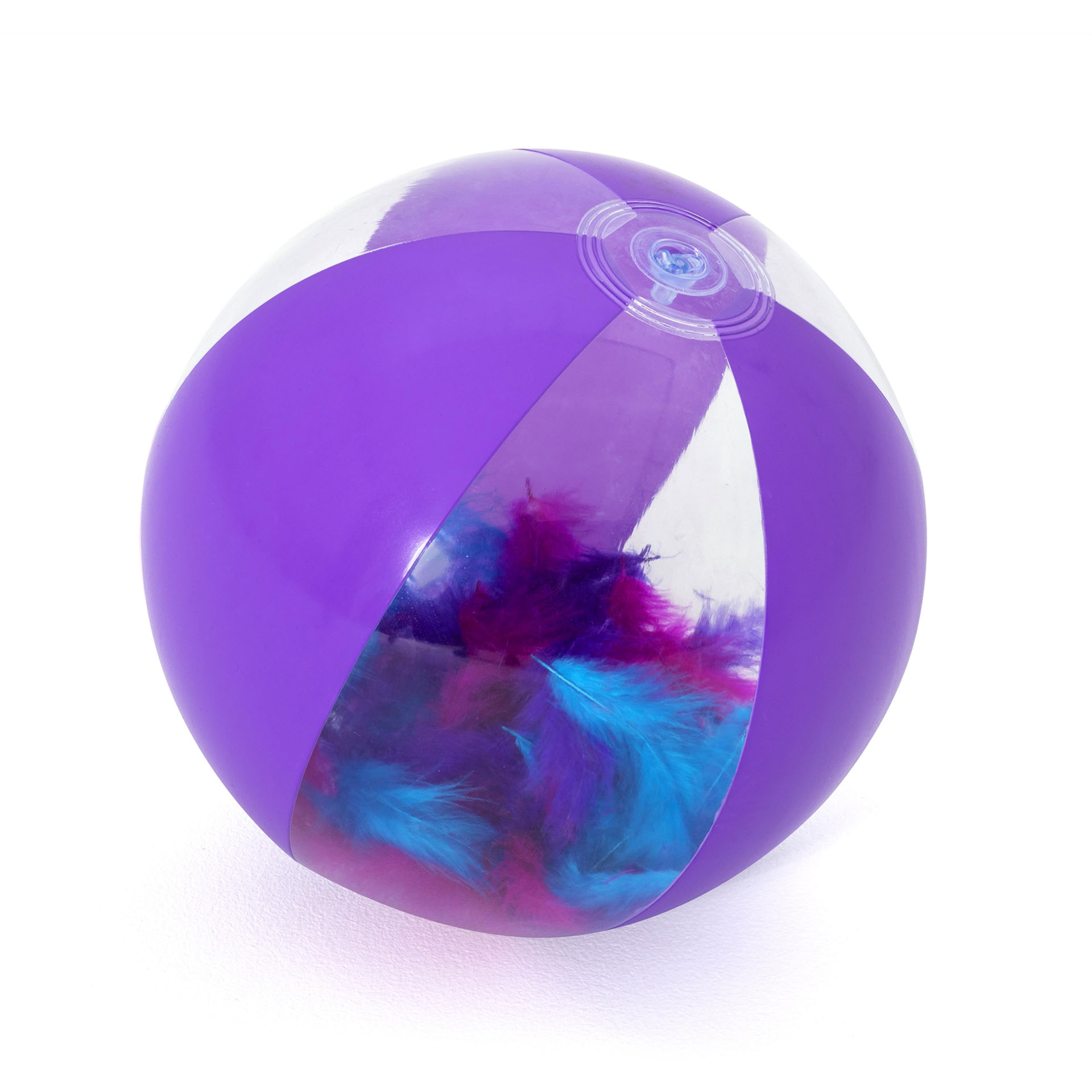 Pallone da spiaggia con piume, , large