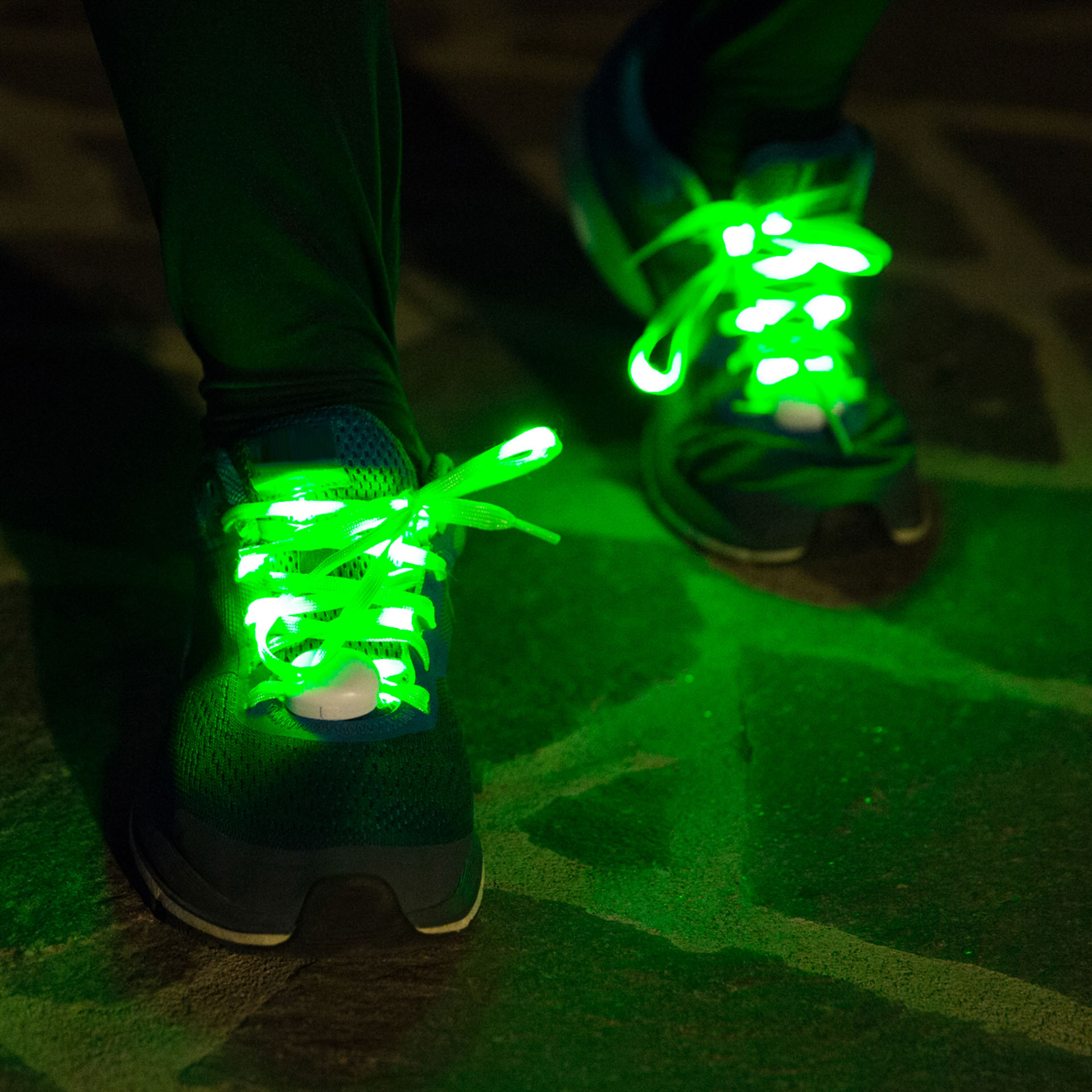 Coppia di lacci luminosi per scarpe, , large