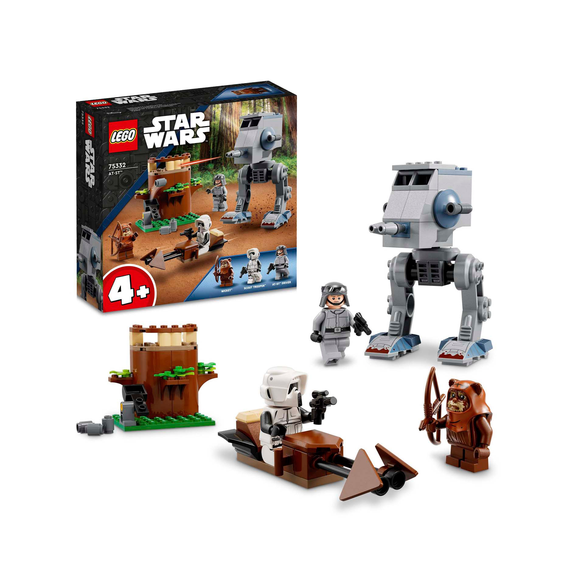 LEGO 75332 Star Wars AT-ST, Modellino da Costruire per Bambini in Età Prescolare 75332, , large