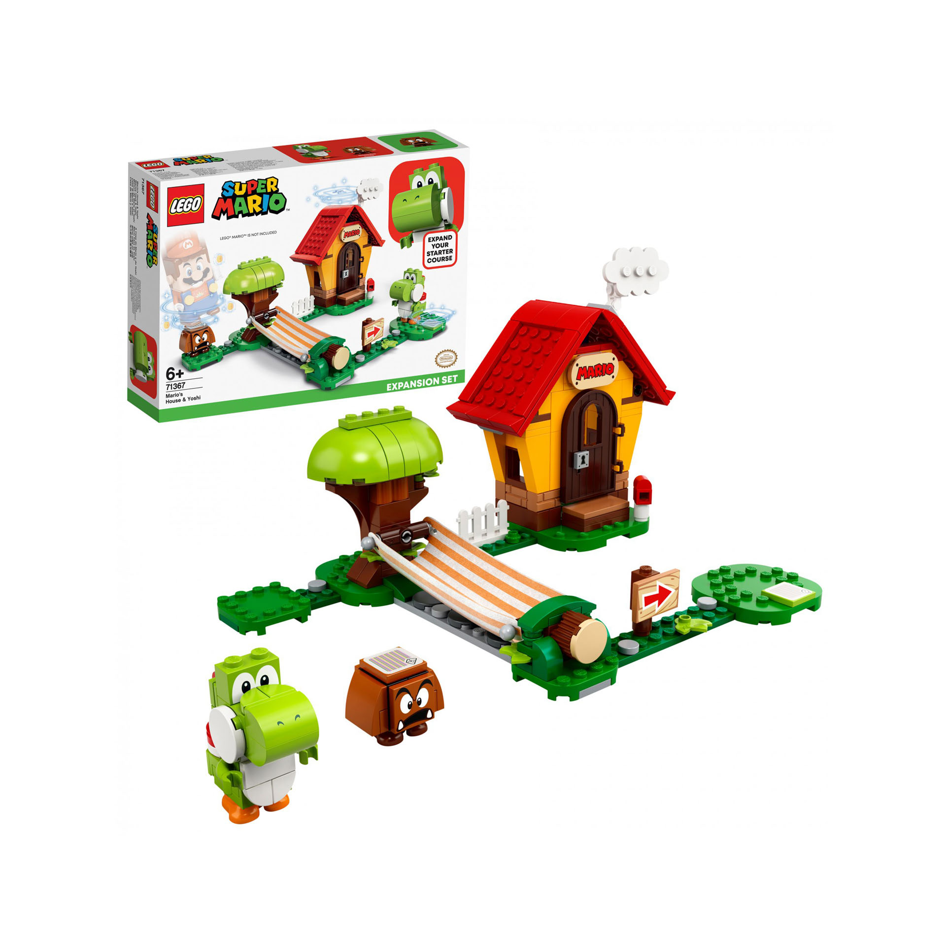 LEGO Super Mario Casa e Yoshi - Pack di Espansione, Giocattolo, Set di Costruzio 71367, , large