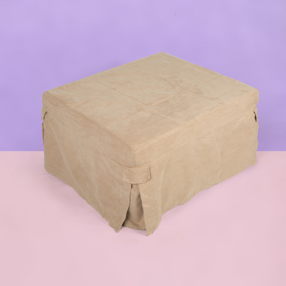 Pouf letto singolo, beige