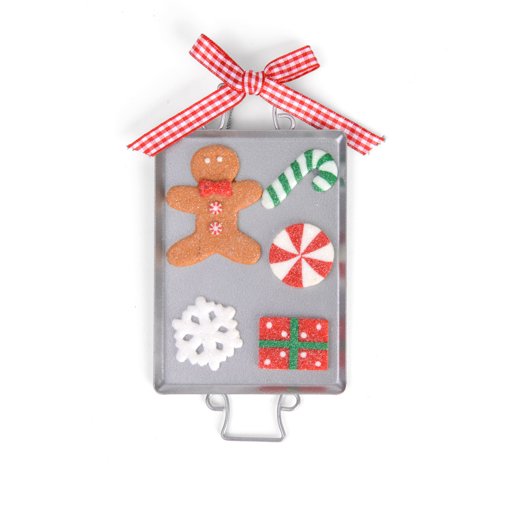 Addobbo natalizio per albero vassoio di dolcetti, , large