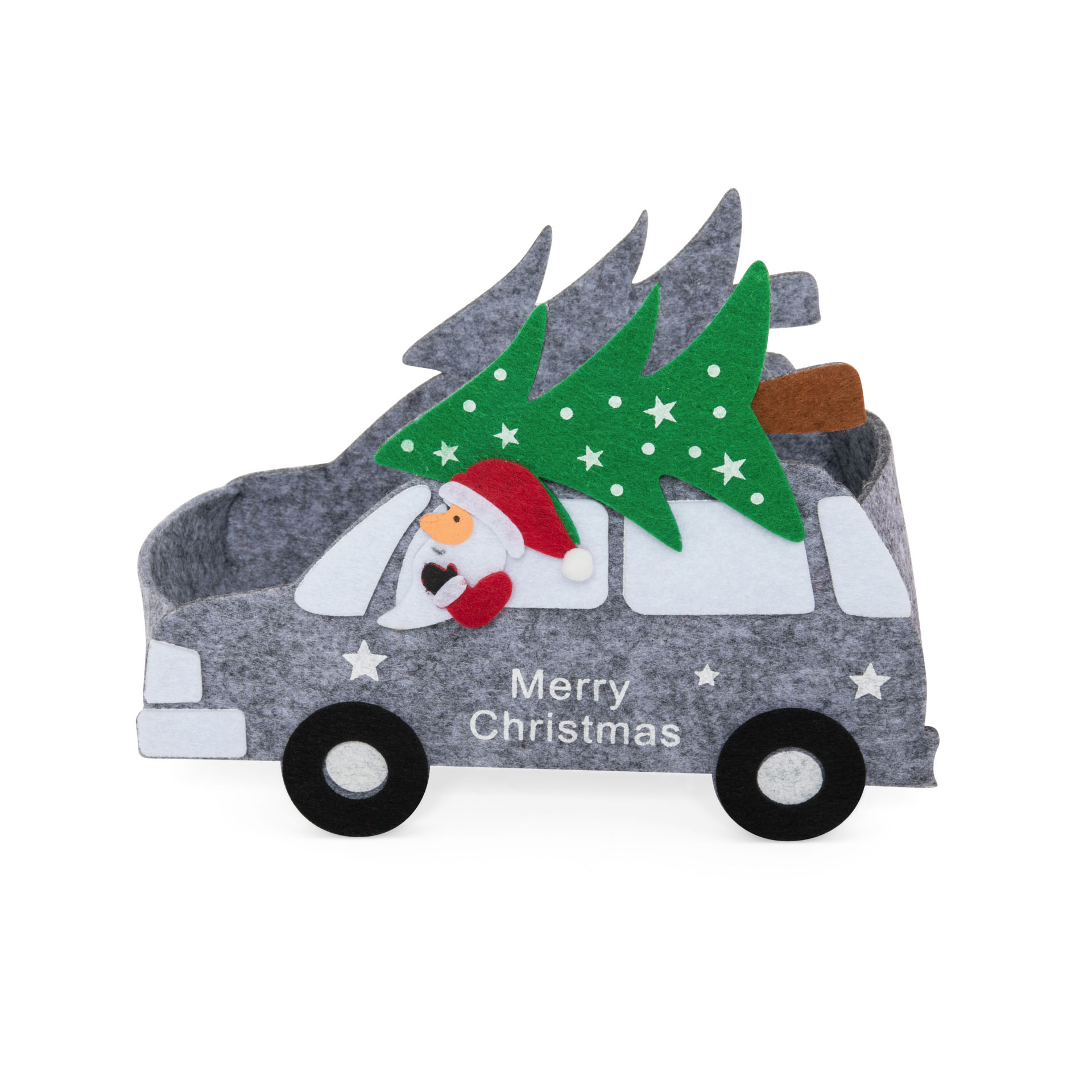 Furgoncino Babbo Natale In Feltro, , large