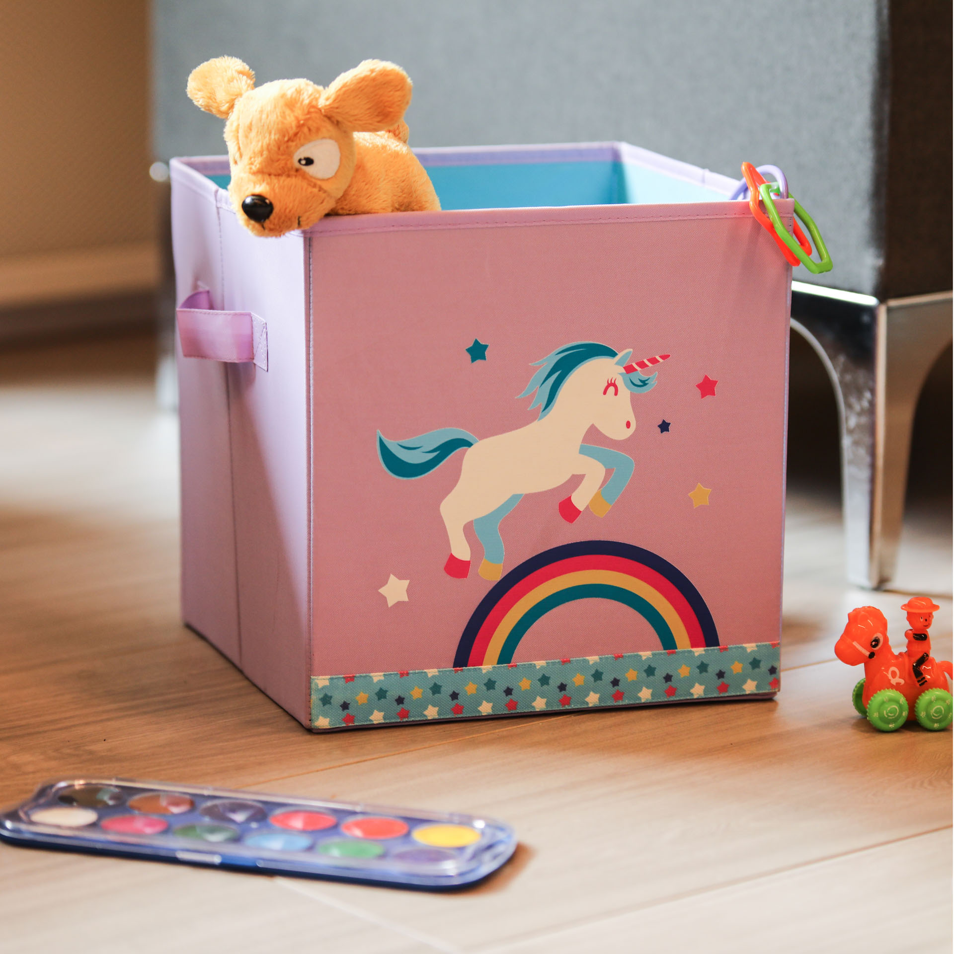 Scatola porta giochi - Unicorno, , large