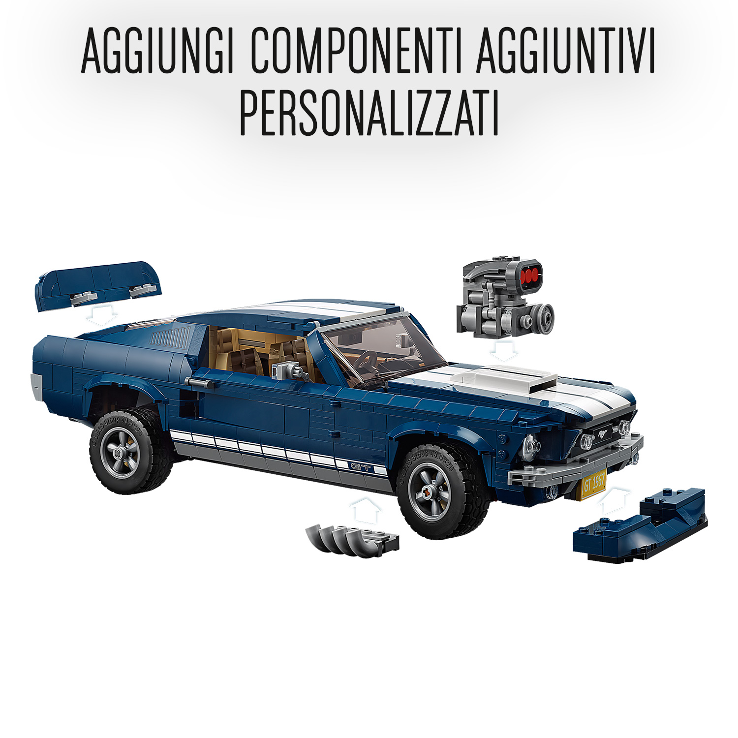 Kit di costruzione Ford Mustang LEGO Creator Expert 10265 (1.470 pezzi) 10265, , large