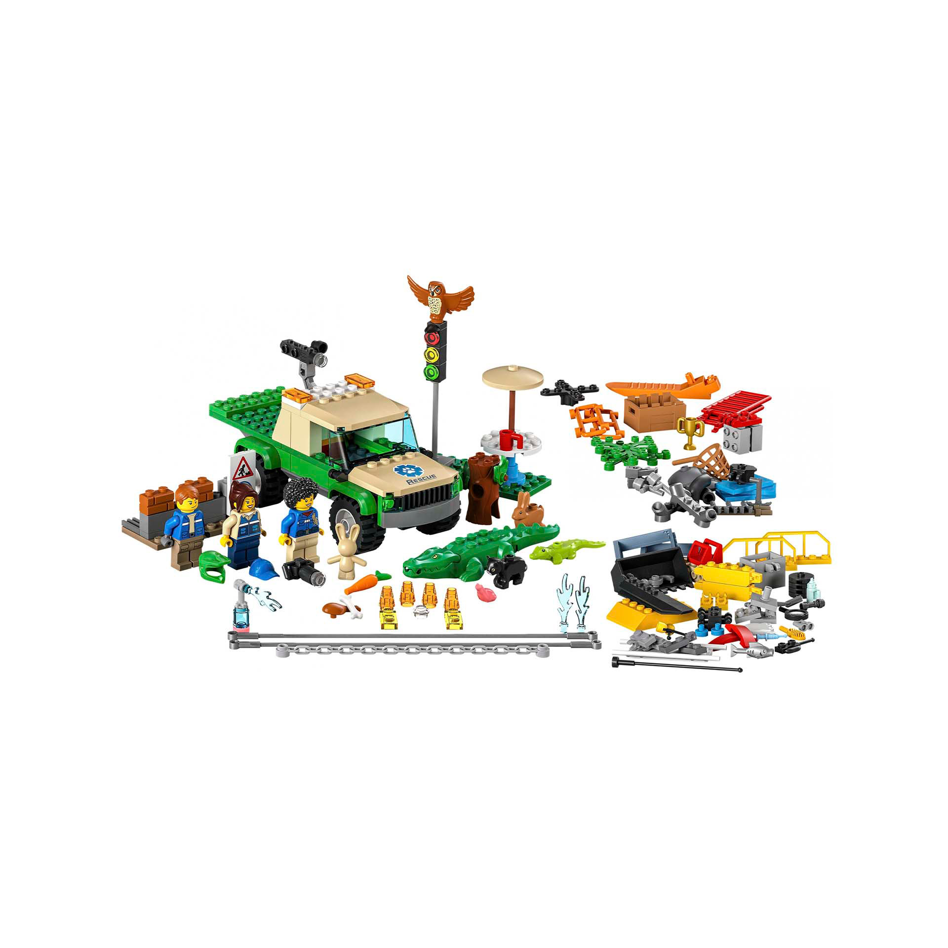 LEGO City Missioni di Salvataggio Animale, Set di Costruzioni con Avventura Digi 60353, , large