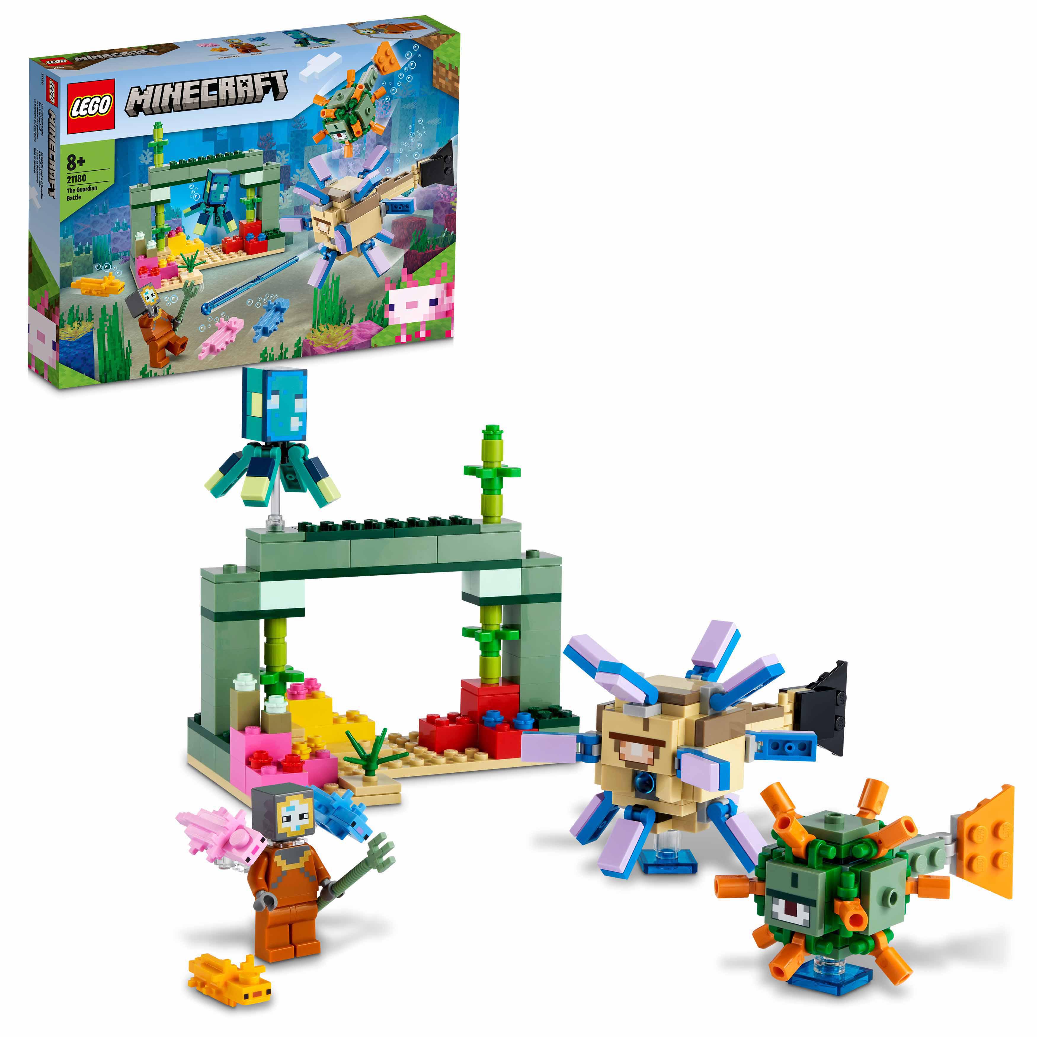 LEGO Minecraft La Battaglia del Guardiano, Avventura Subacquea, Set da Costruzio 21180, , large