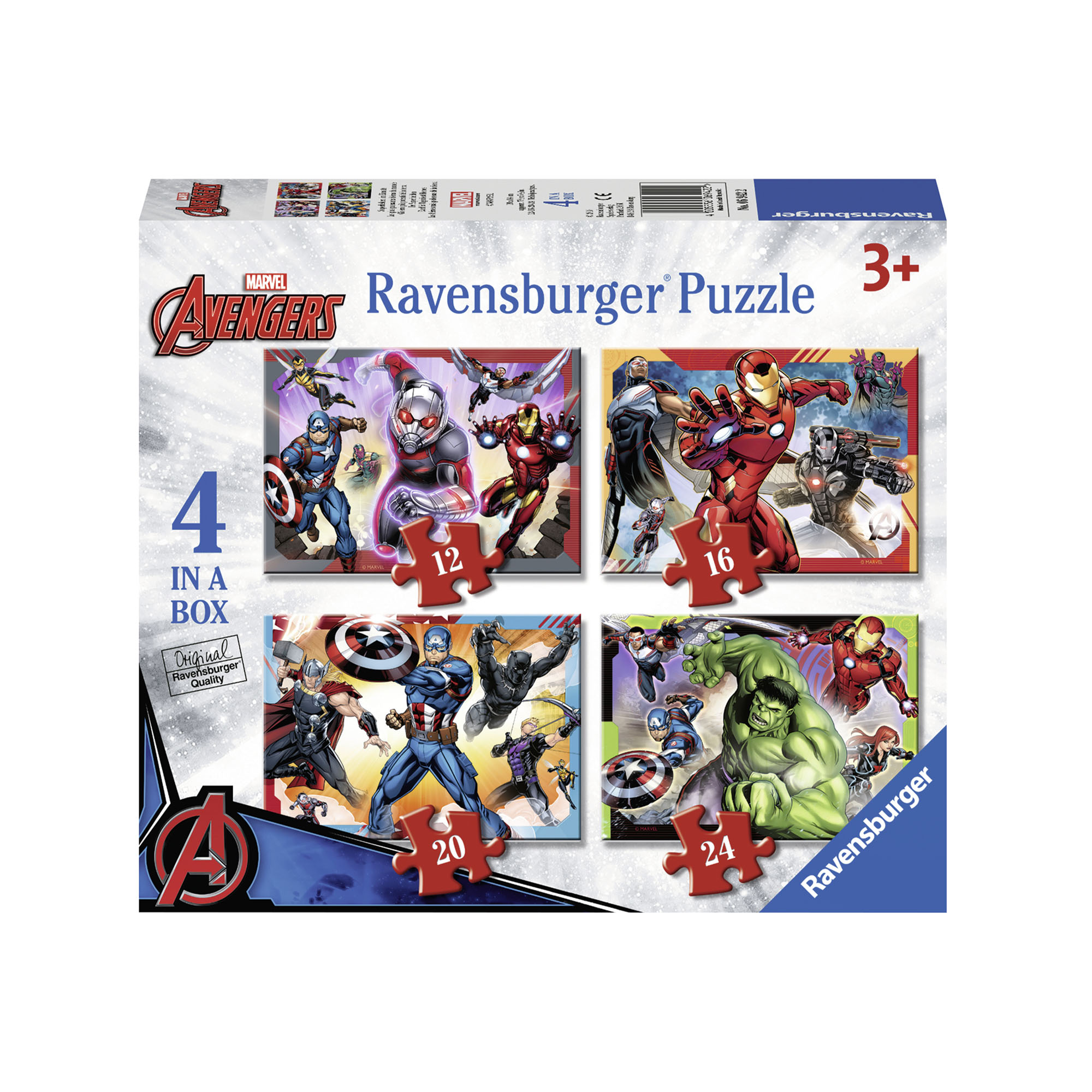 Ravensburger Puzzle 4 in 1 06942 - Avengers, , large