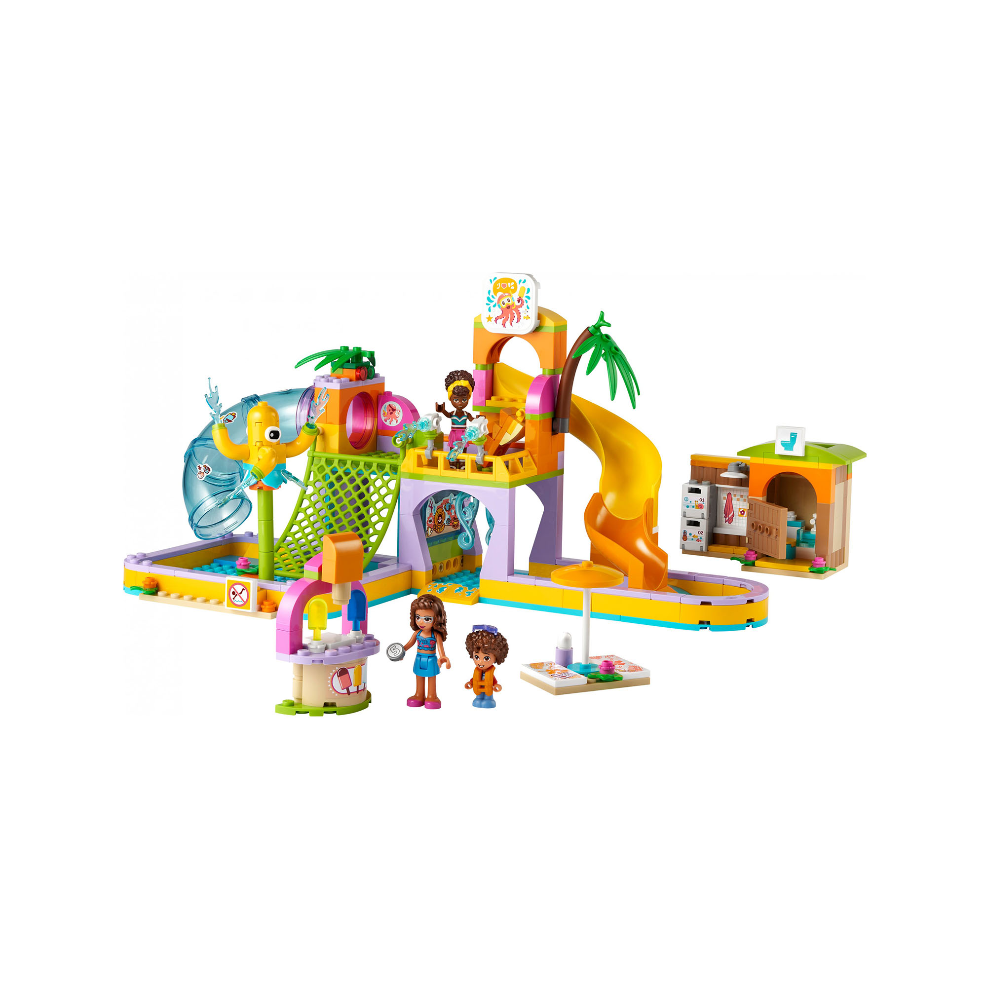 LEGO Friends Parco Acquatico, Set con Piscina con Scivolo, Gioco Estivo con Mini 41720, , large