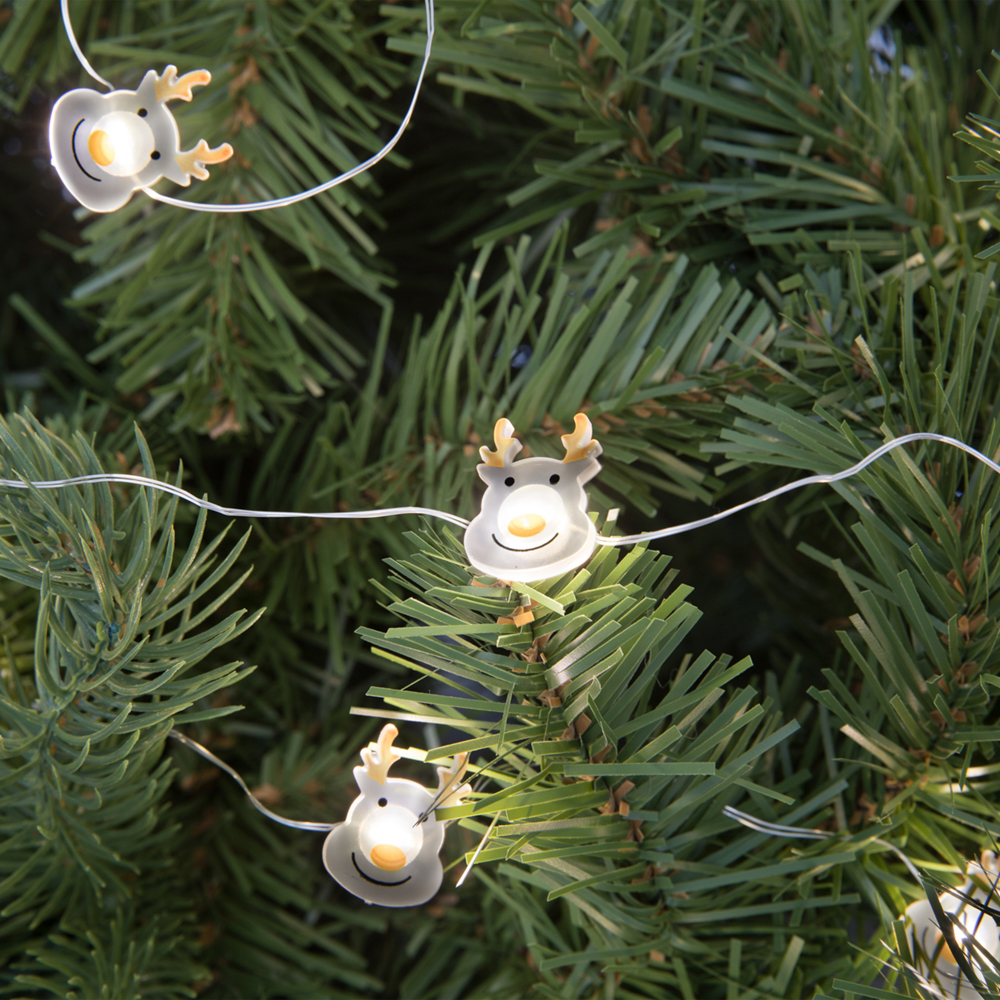 Ghirlanda di Natale con 20 luci led a batteria, , large