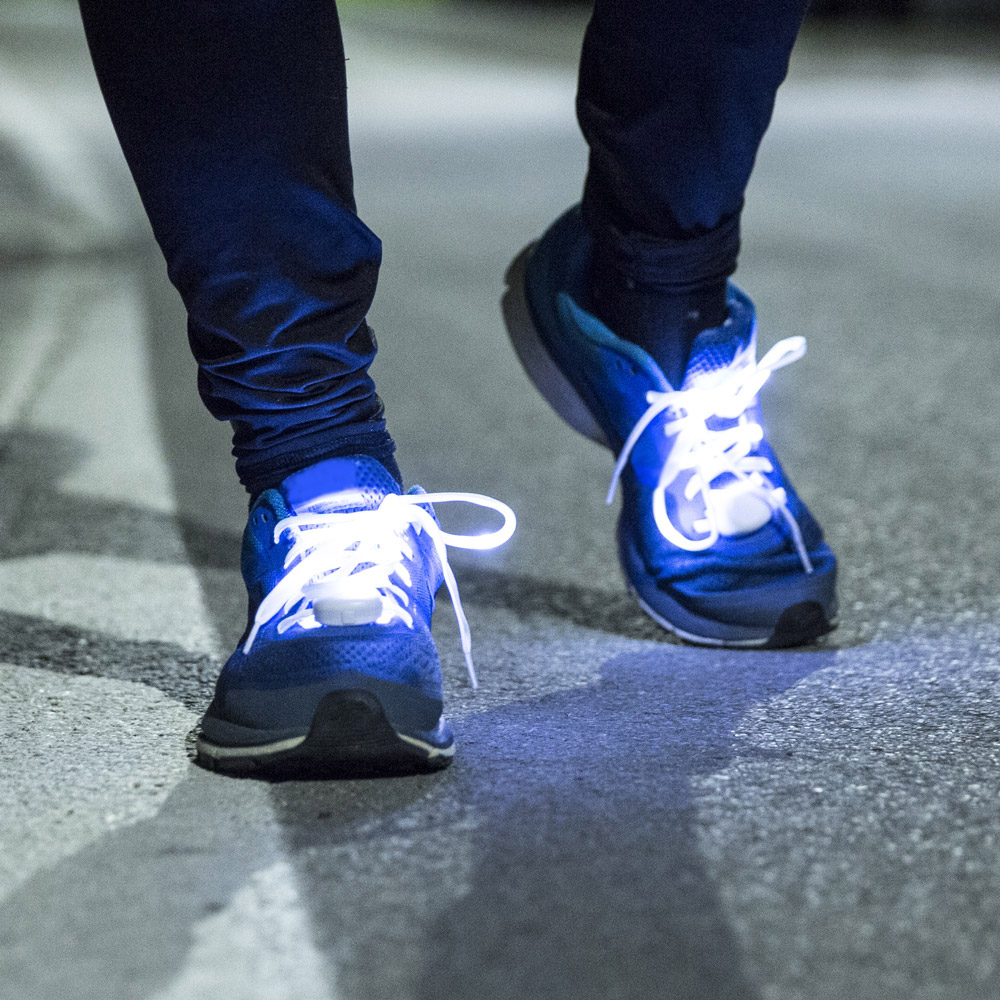 Coppia di lacci luminosi per scarpe, , large