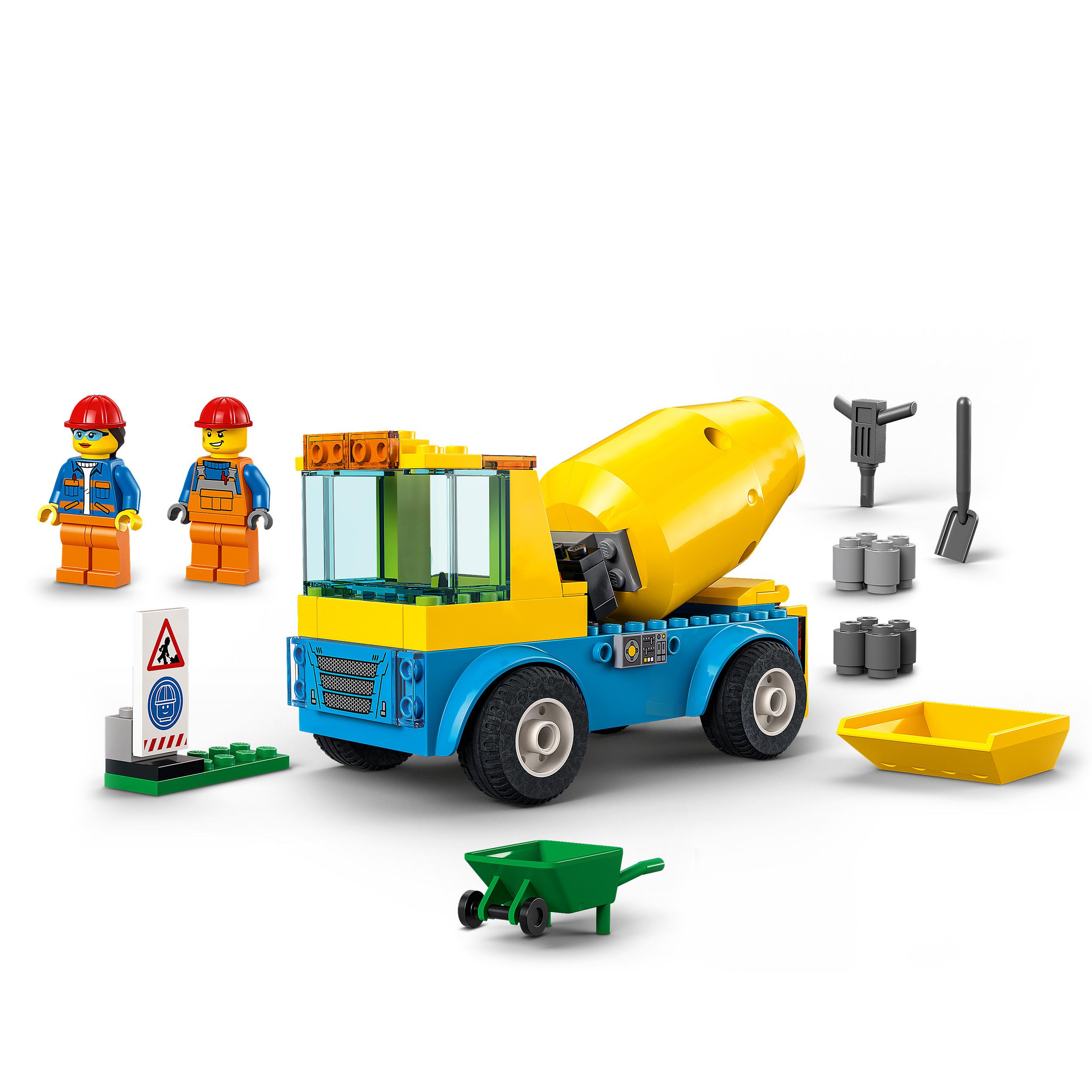 LEGO City Great Vehicles Autobetoniera, Camion Giocattolo, Giochi per Bambini da 60325, , large