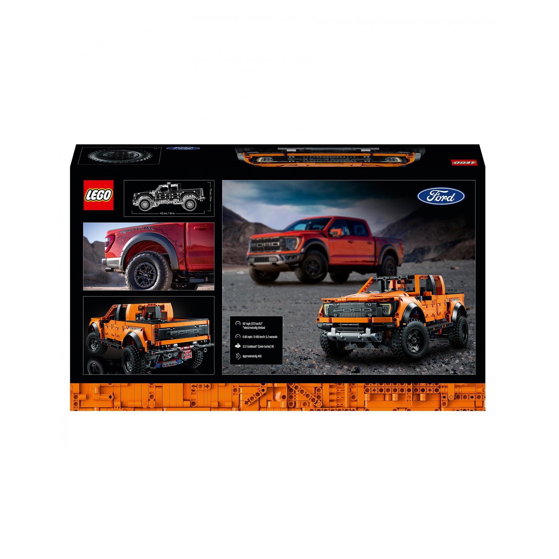 LEGO Technic Ford F-150 Raptor Furgone pick-up, Set Costruzioni Avanzato per Adu 42126, , large