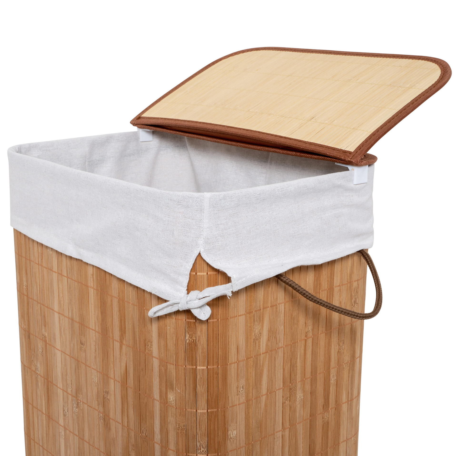 Cesta Porta Biancheria In Bamboo, , large