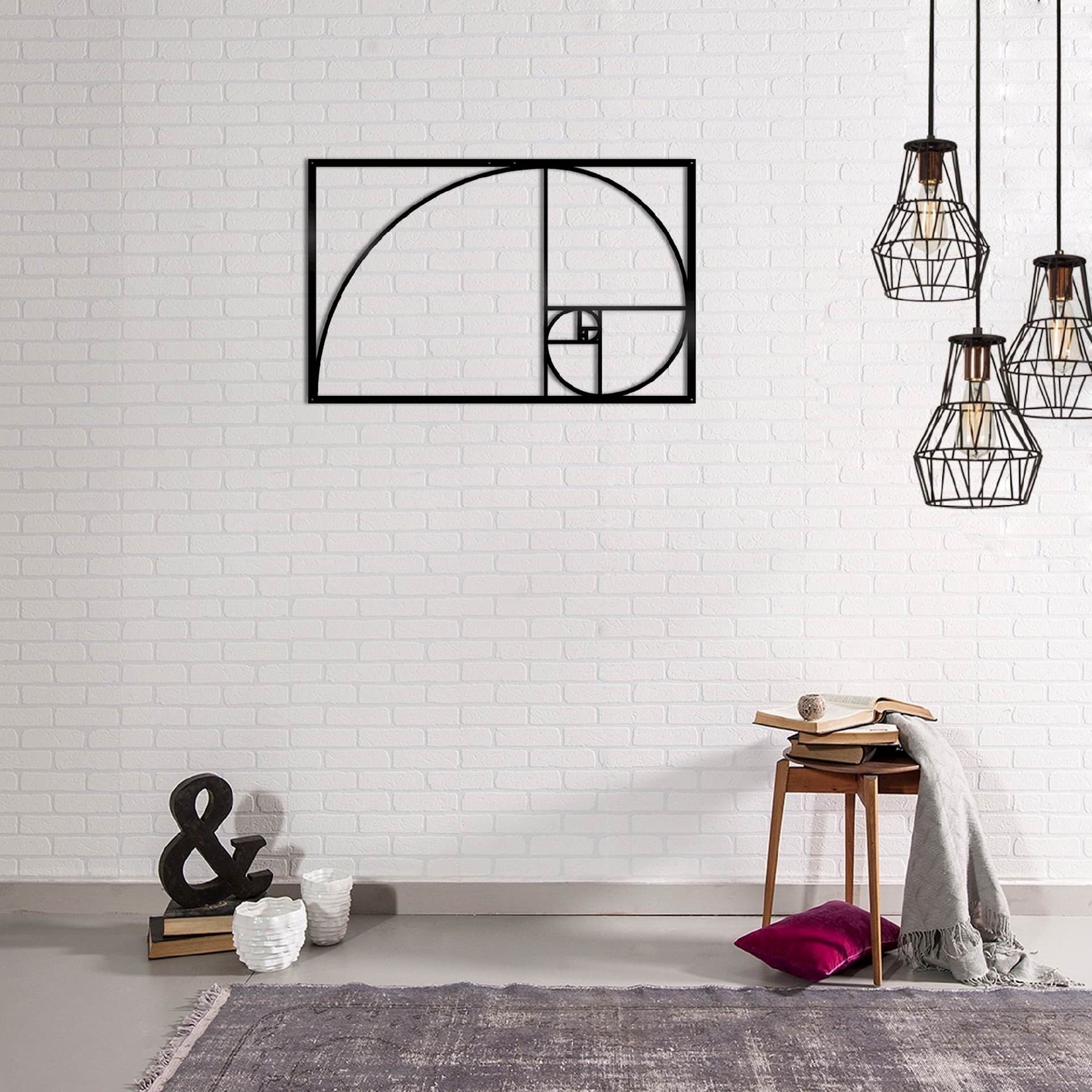 HOMEMANIA Decorazione da Parete Golden Ratio, , large