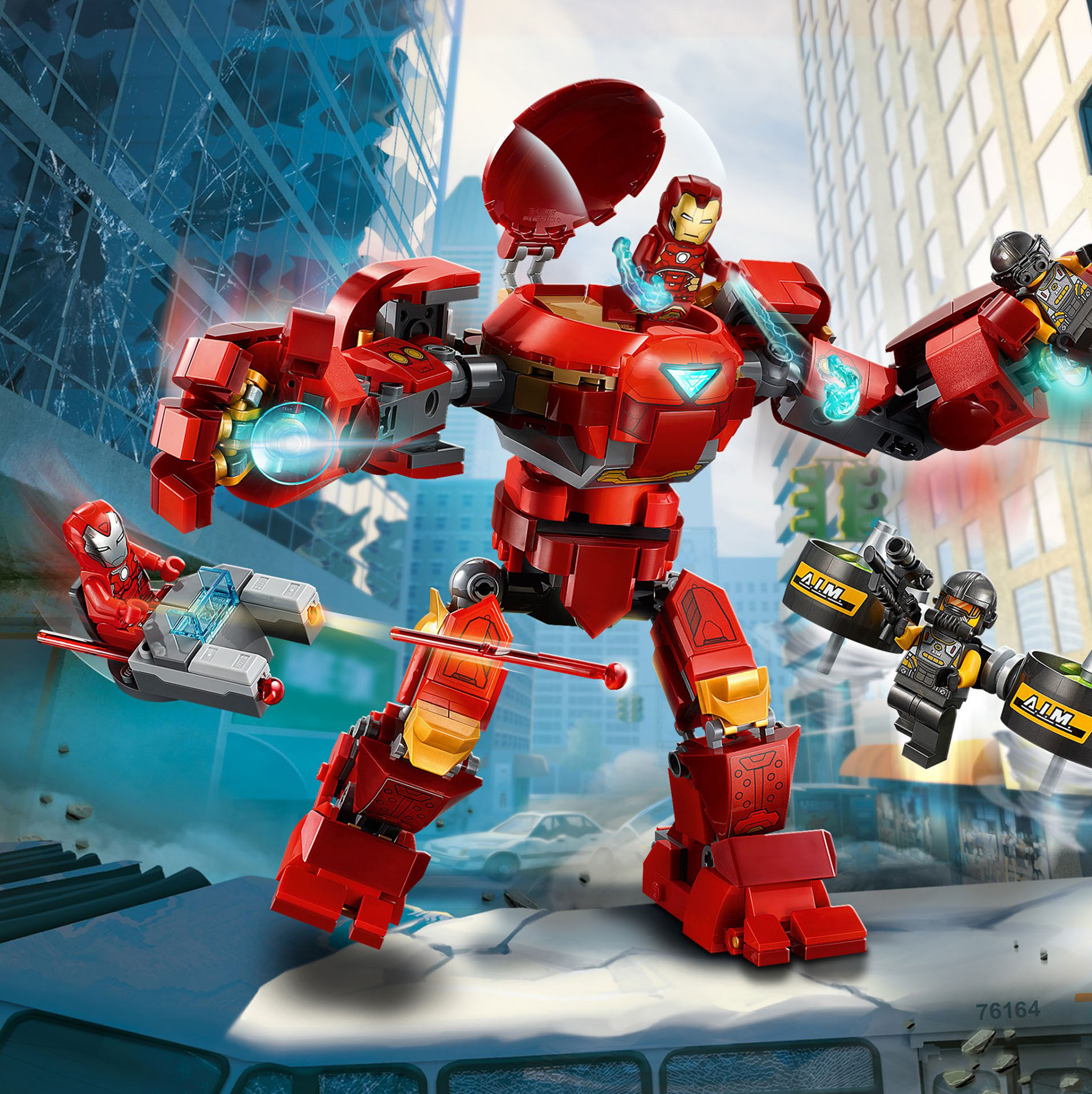 Iron Man Hulkbuster contro l'agente A.I.M. 76164, , large