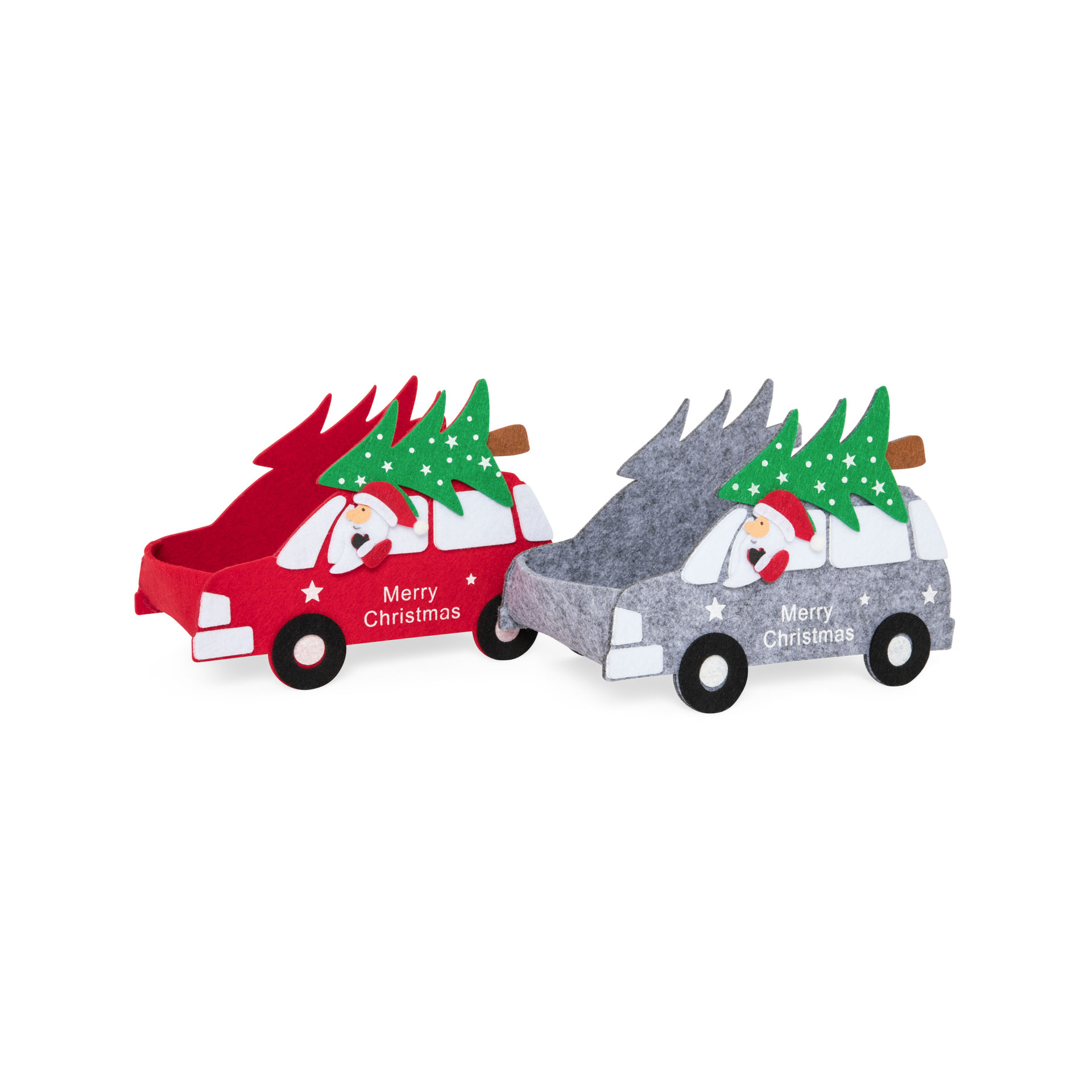 Furgoncino Babbo Natale In Feltro, , large