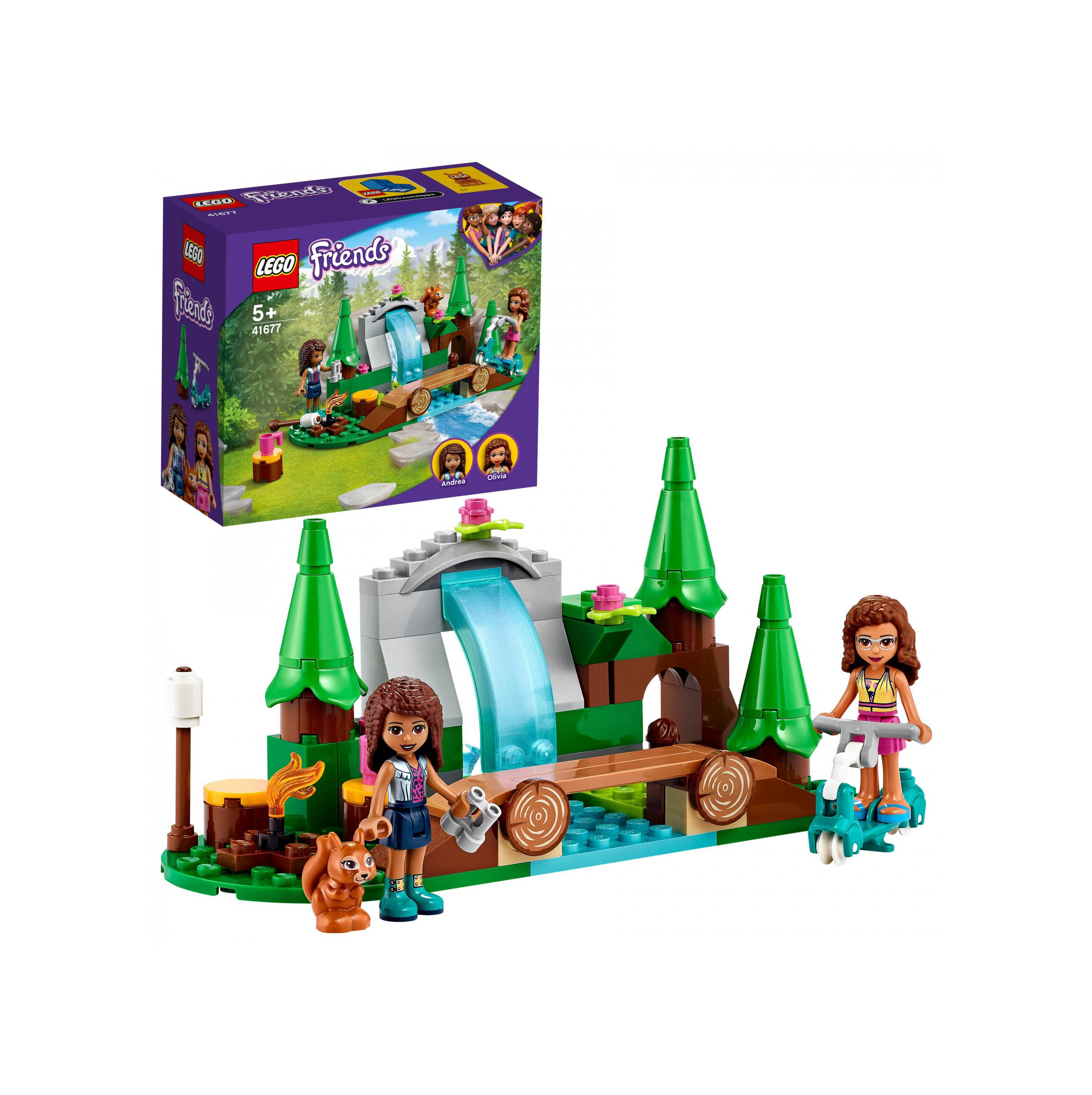 LEGO Friends La Cascata nel Bosco, Set di Costruzioni per Bambini di 5 Anni con 41677, , large