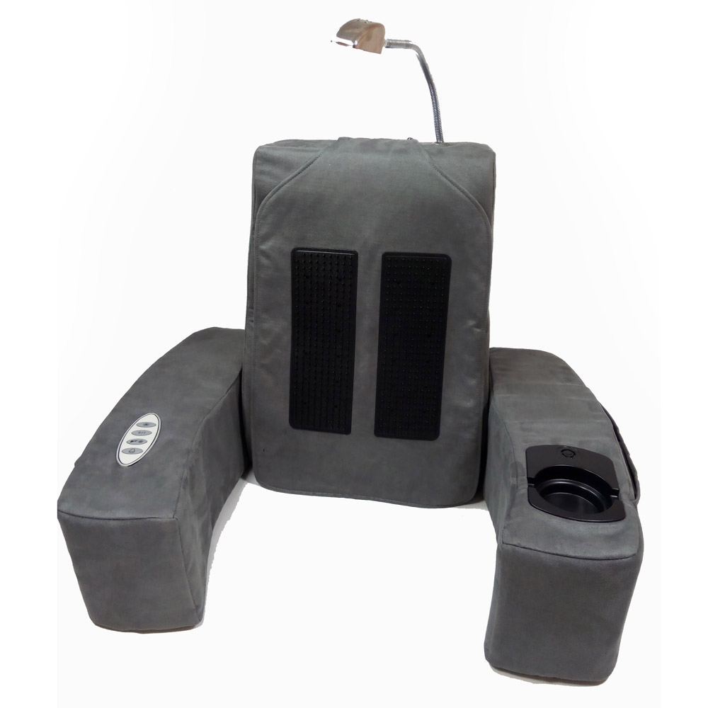 Schienale relax pieghevole con luce, vibrazione e calore, , large
