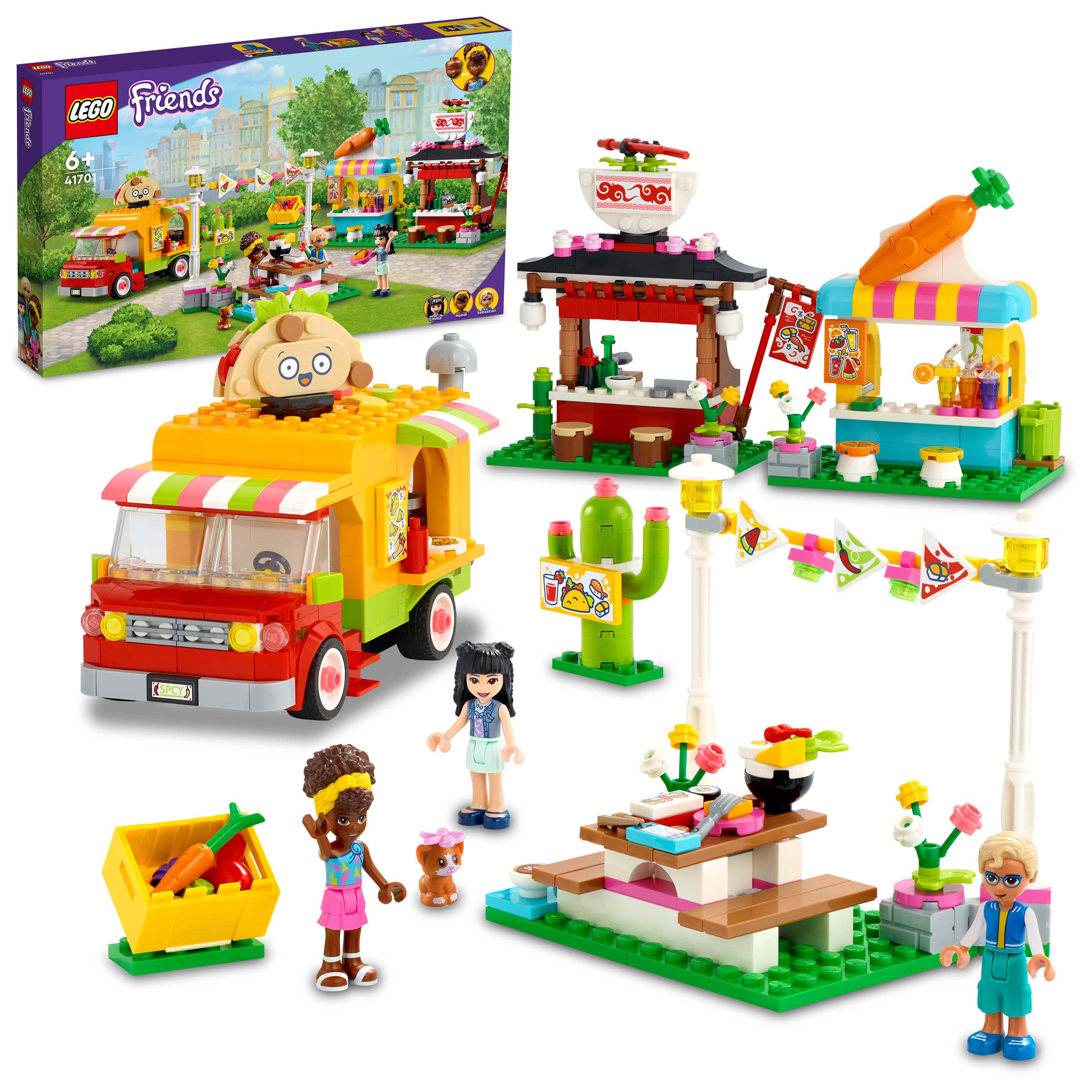 LEGO Friends Il Mercato dello Street Food, Include Camion dei Tacos e Bar dei Fr 41701, , large