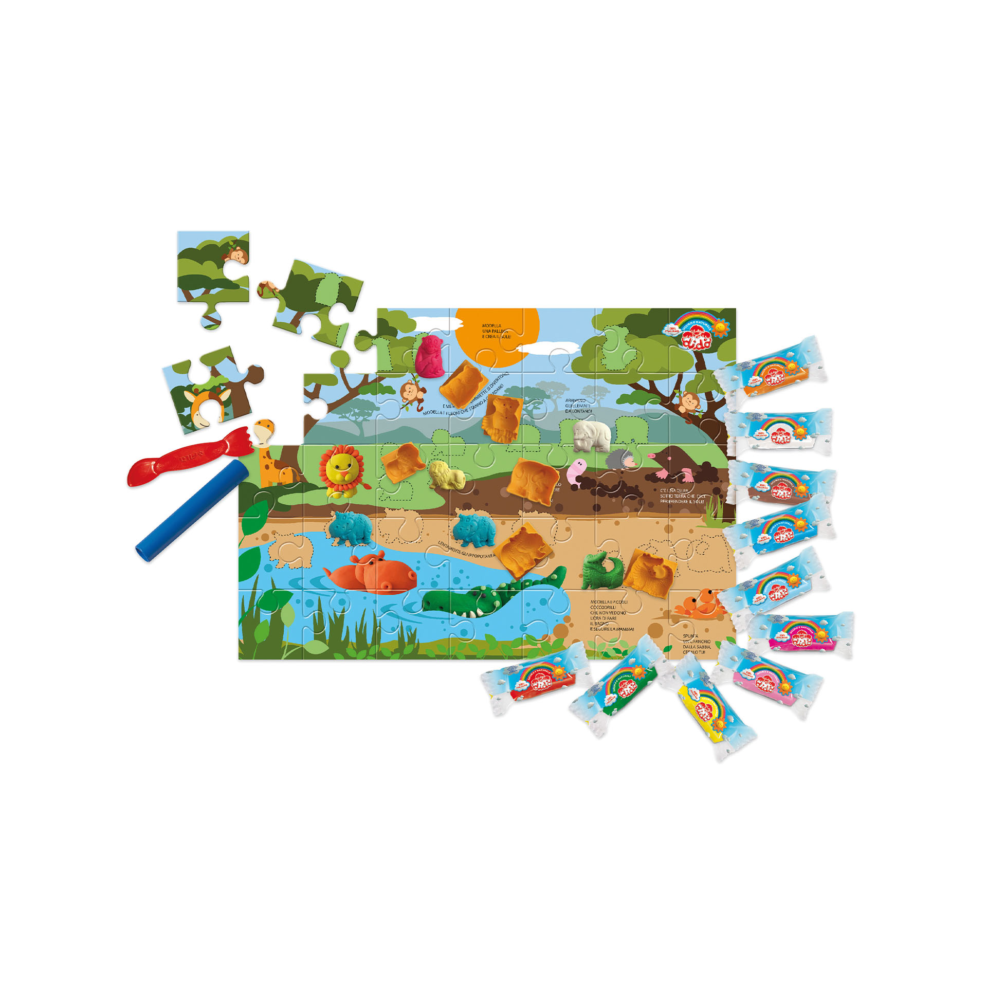 Didò Educagioca Model&Puzzle Savana, , large