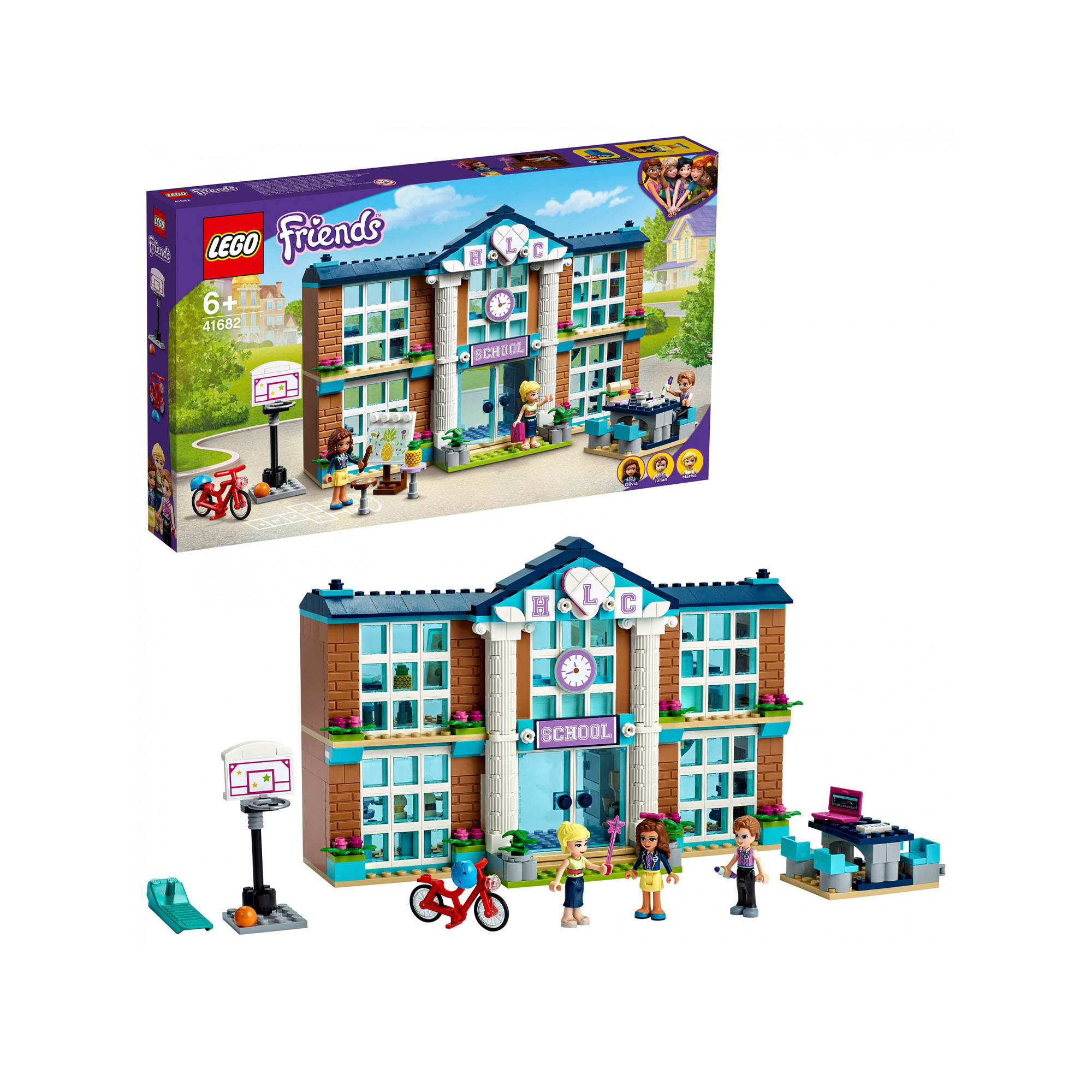 LEGO Friends Scuola di Heartlake City, Set di Costruzioni per Bambini 6 Anni con 41682, , large