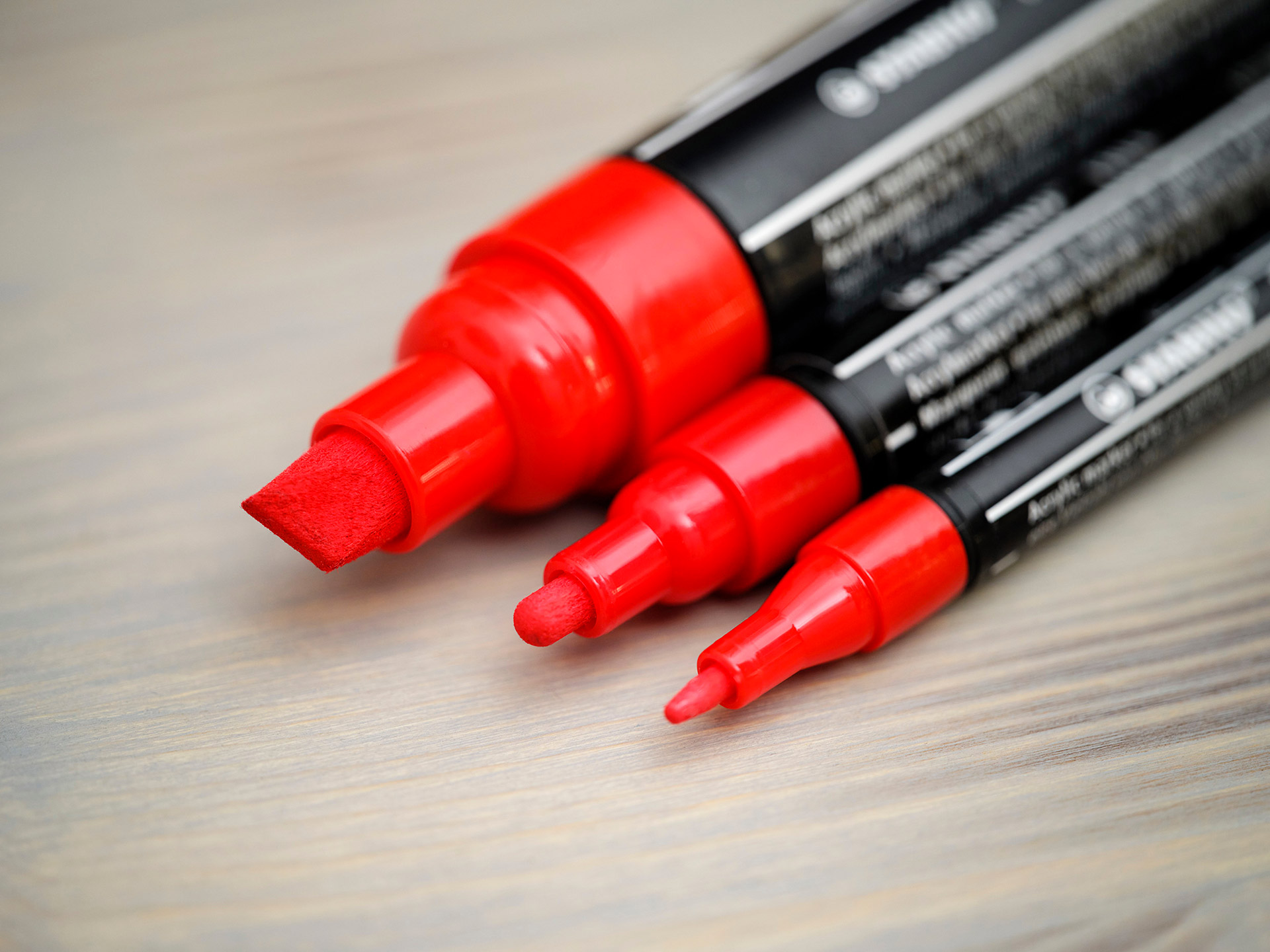 STABILO FREE Acrylic - T300 Punta rotonda 2-3mm - Confezione da 5 - Arancione, , large