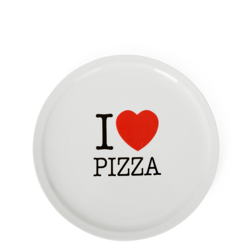 Piatto per pizza - I love pizza, , large