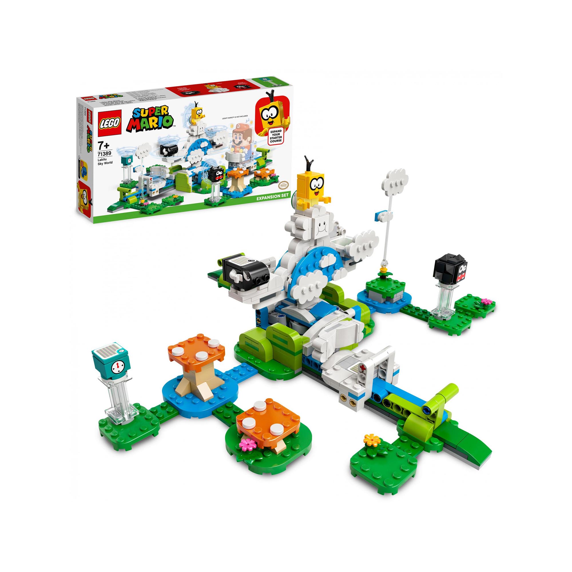 LEGO Super Mario Il Mondo-Cielo di Lakitu - Pack di Espansione, Giocattoli da Co 71389, , large