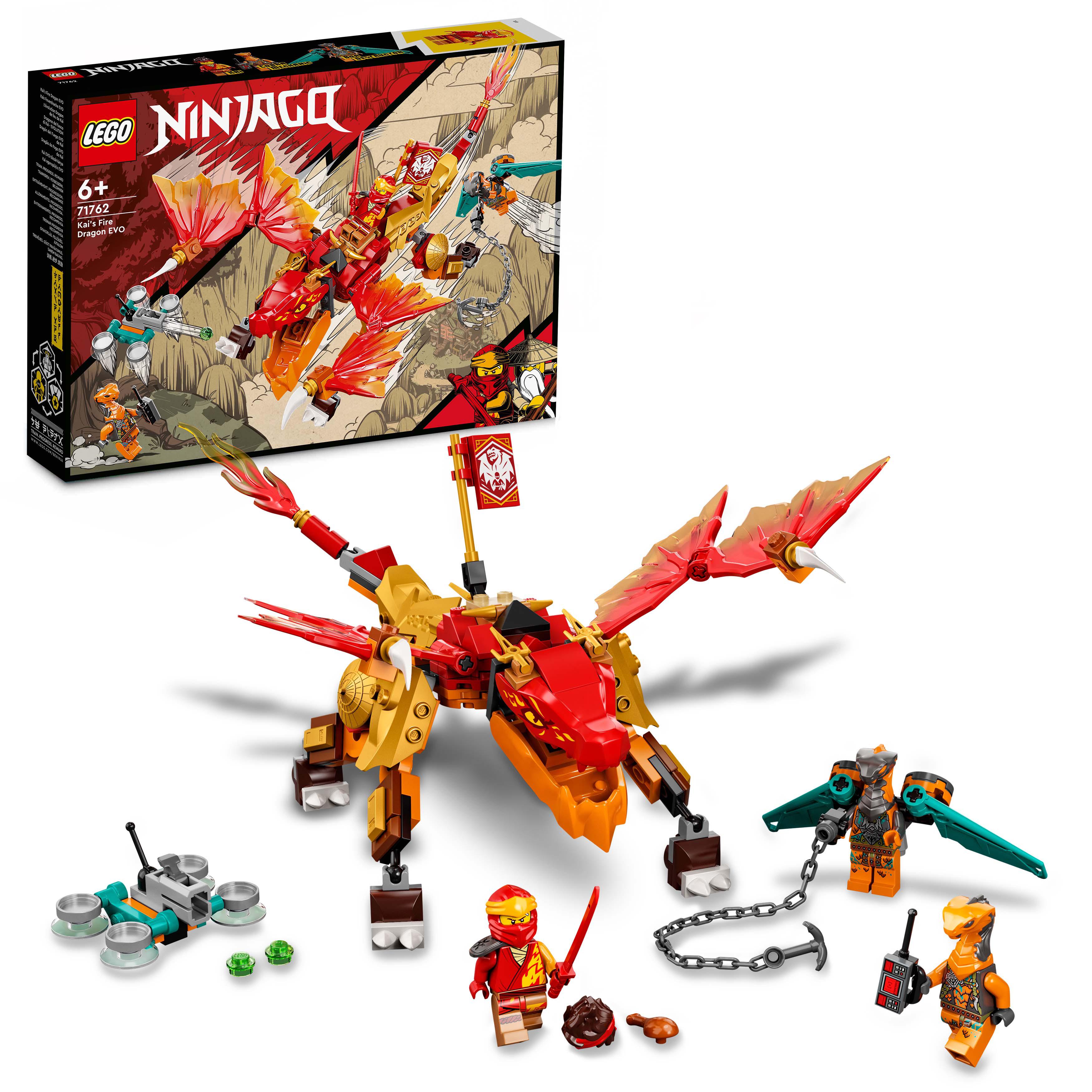 LEGO NINJAGO Dragone del Fuoco di Kai - EVOLUTION, Set per Bambini di 6 Anni con 71762, , large