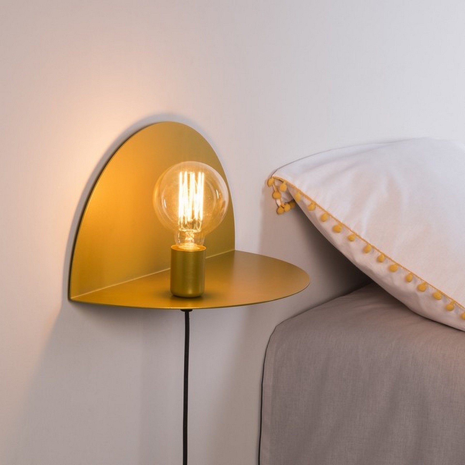 HOMEMANIA Lampada a Parete Shelfie, oro, , large