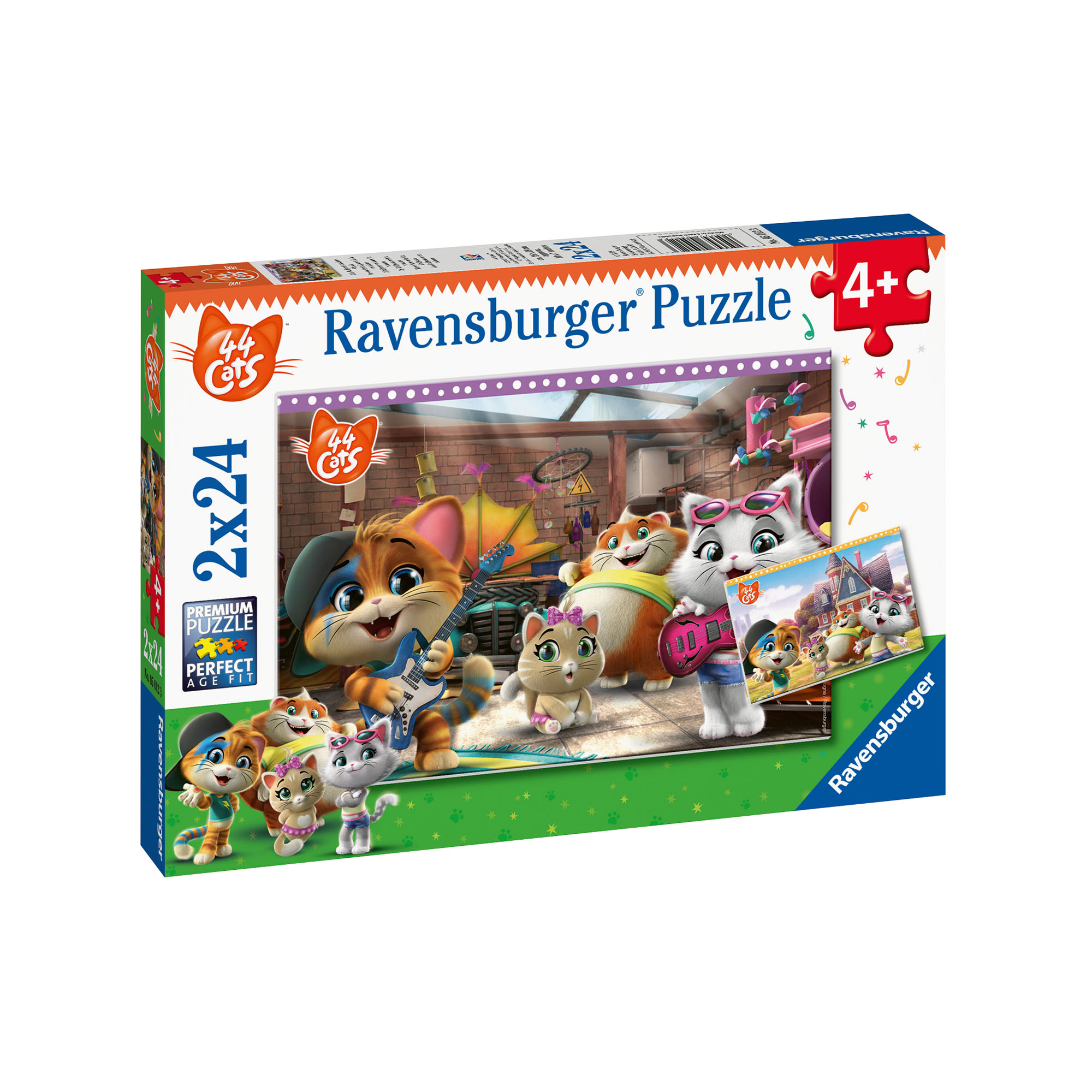 Ravensburger Puzzle 2x24 pezzi 05012 - 44 Gatti, , large