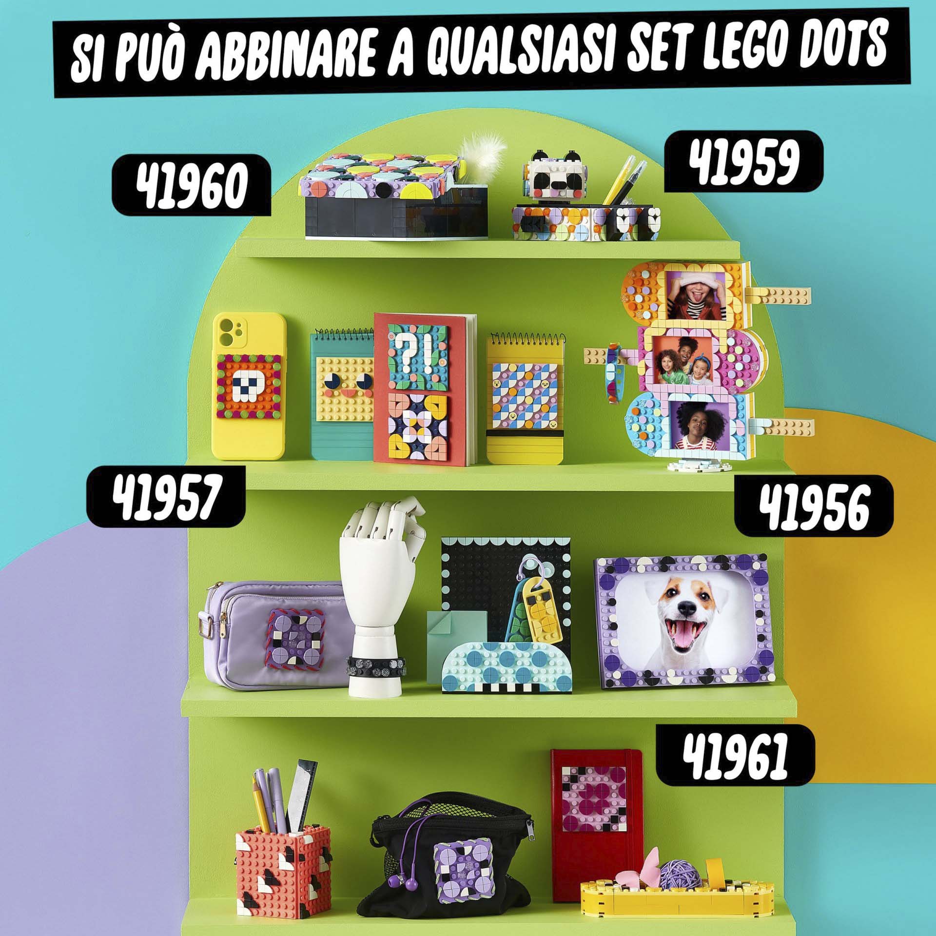 LEGO DOTS My Big Box, Set Fai da Te con Contenitore con Coperchio Portaoggetti, 41960, , large