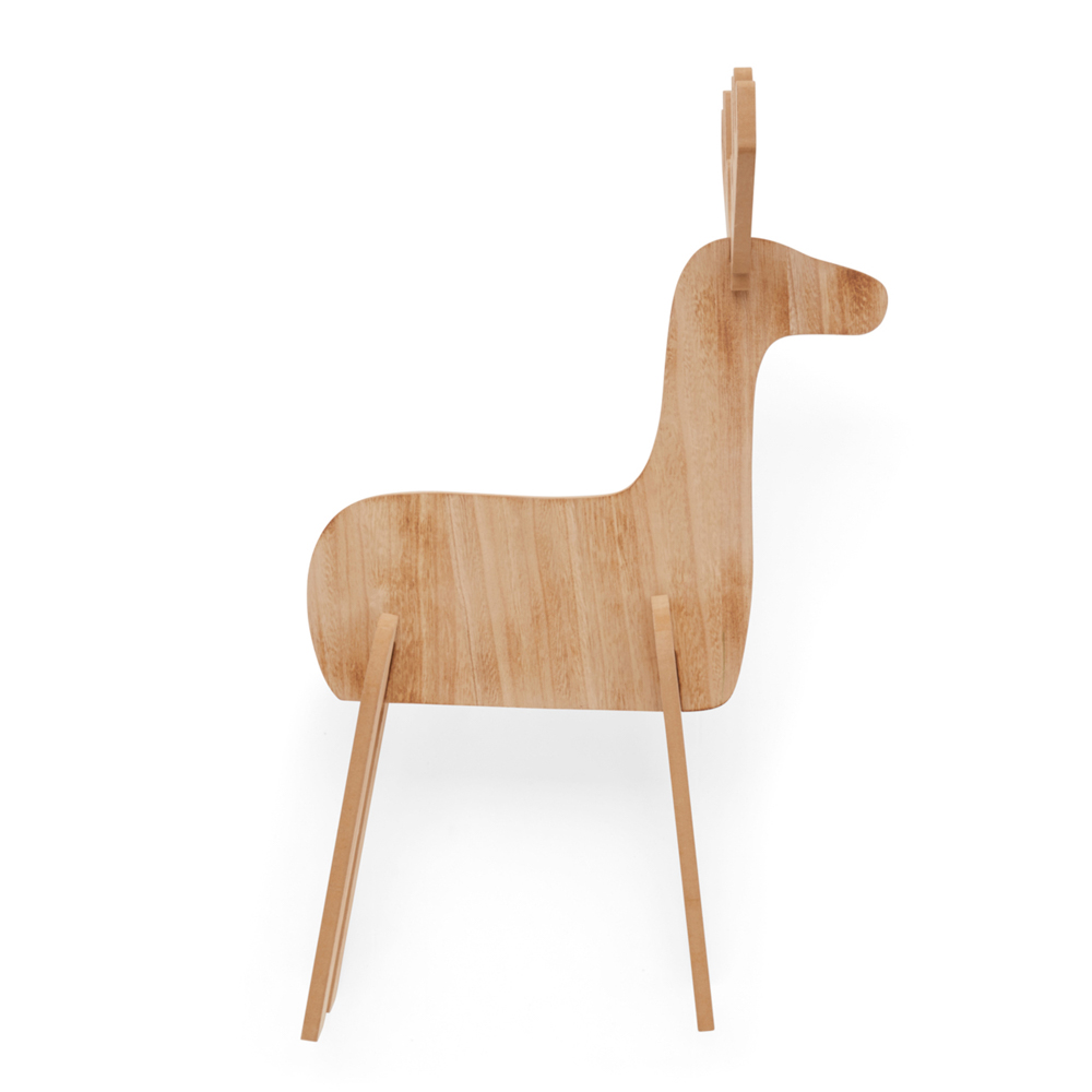 Renna in legno grande, , large