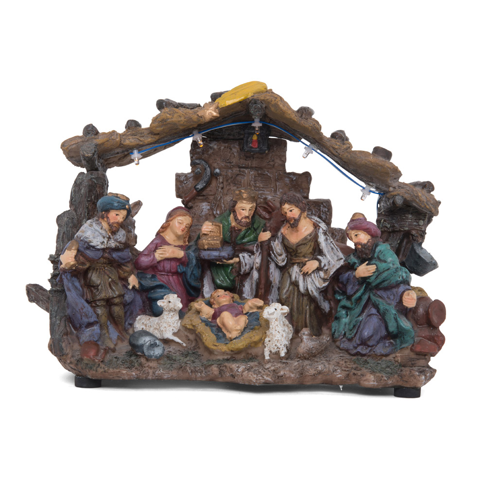 presepe con luci a led, , large