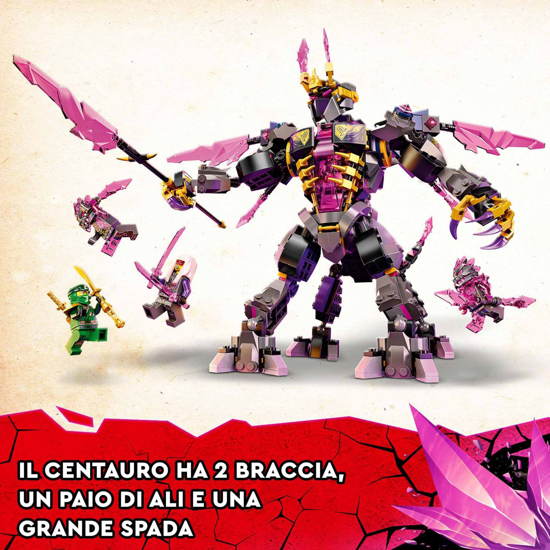 LEGO Ninjago Il Re dei Cristalli, Set Serie TV Crystallized con Action Figure e 71772, , large