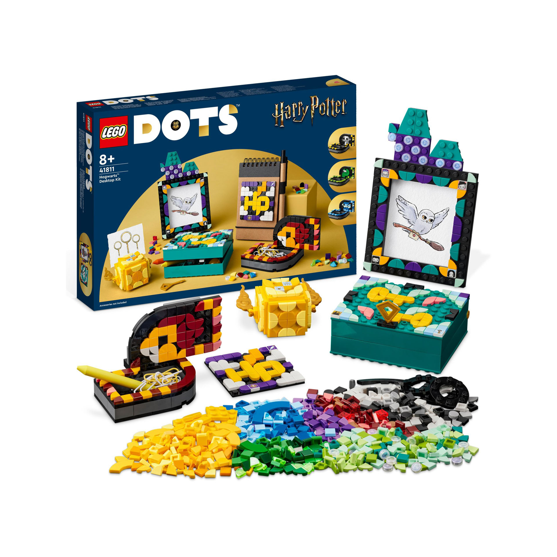 LEGO 41811 DOTS Kit da Scrivania di Hogwarts, Accessori Scrivania di Harry Potte 41811, , large