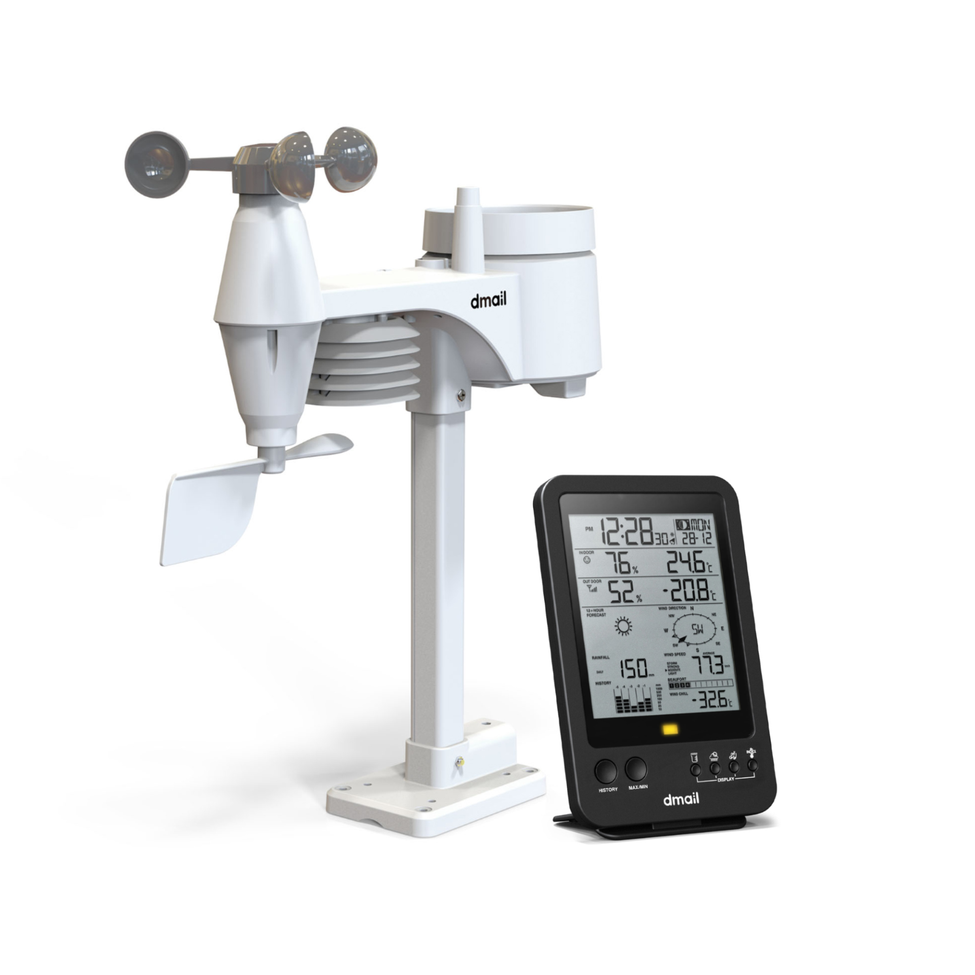 Stazione meteo professionale wireless 5 in 1