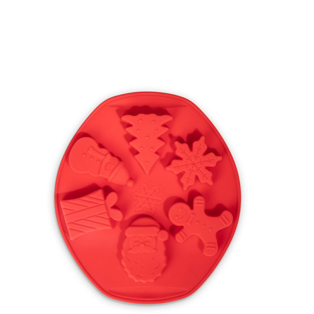 Stampo in silicone per dolci con 6 fantasie natalizie, , large