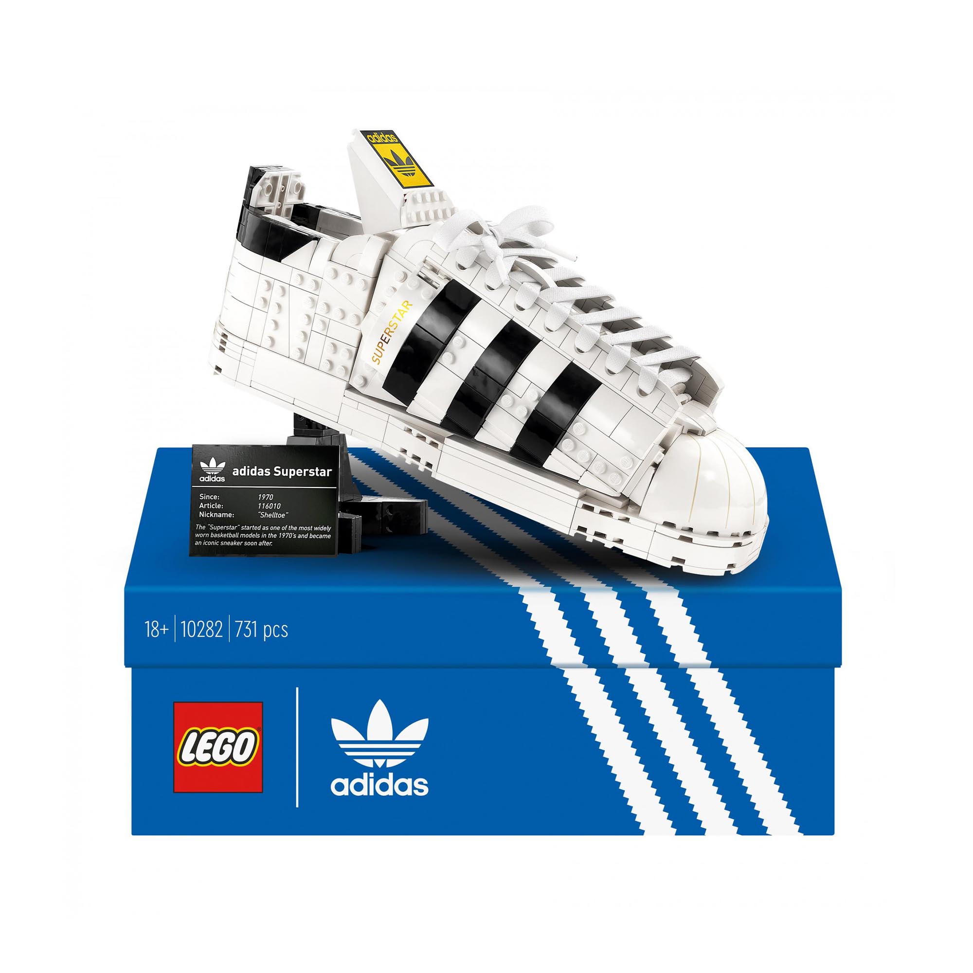 LEGO adidas Originals Superstar, Costruzione in Mattoncini, Sneaker da Collezion 10282, , large