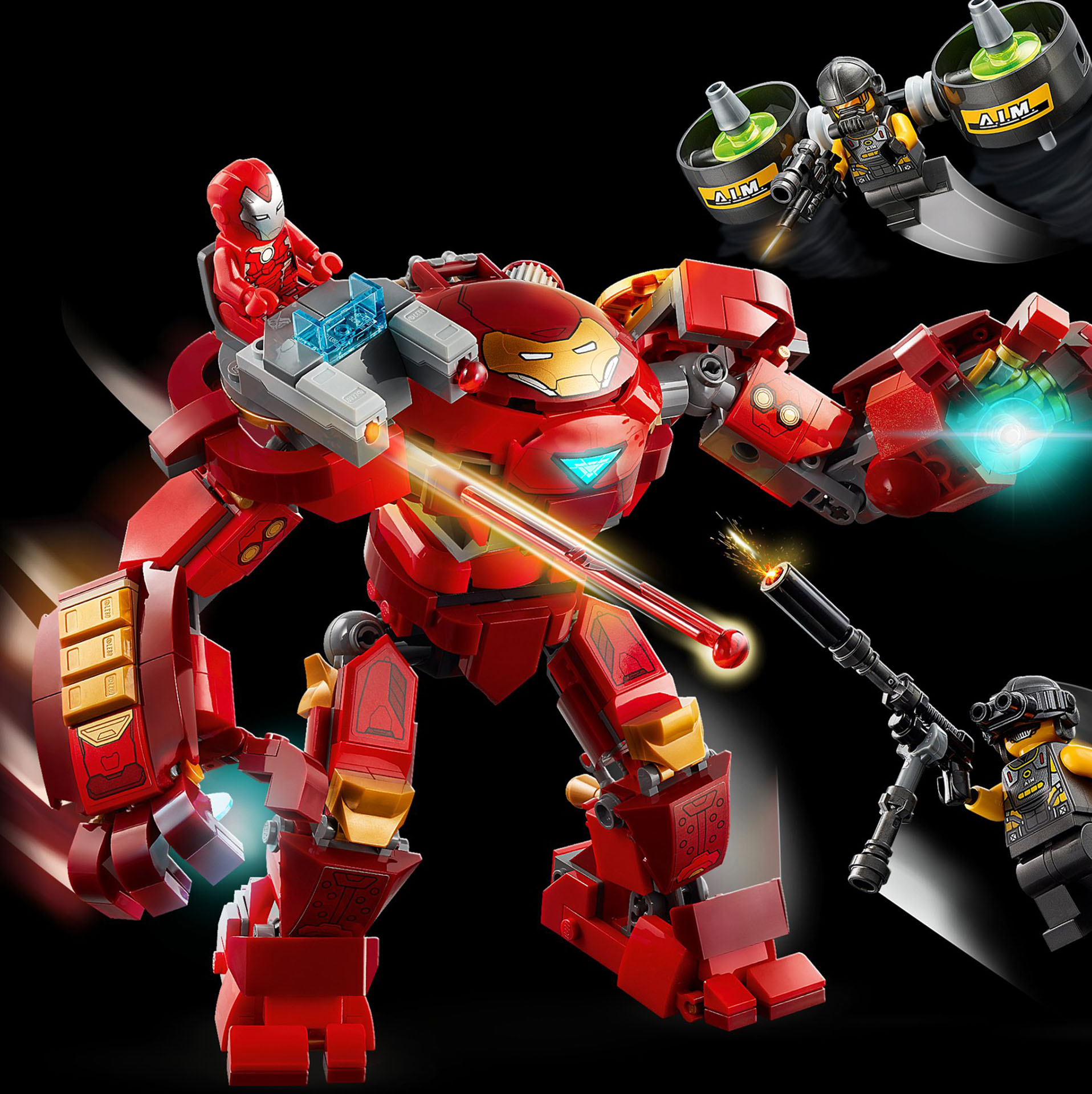 Iron Man Hulkbuster contro l'agente A.I.M. 76164, , large