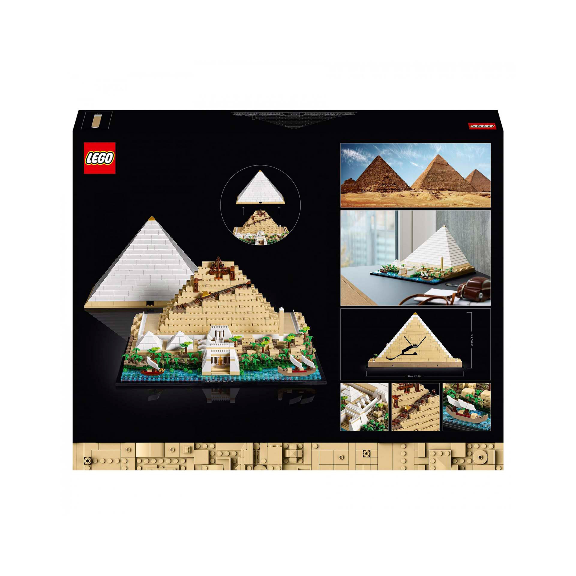 LEGO Architecture La Grande Piramide di Giza, Set da Collezione per Adulti, Hobb 21058, , large