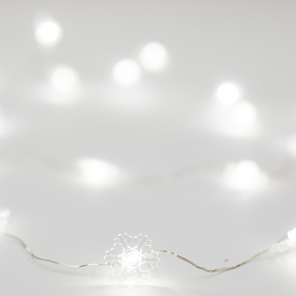 Ghirlanda di Natale con 20 luci led a batteria, , large