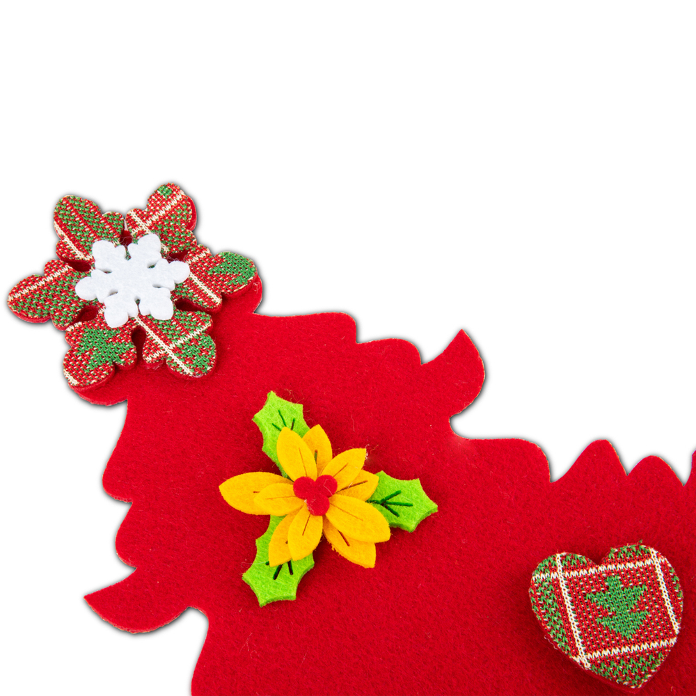 Albero di Natale in feltro da appendere 73 cm, , large