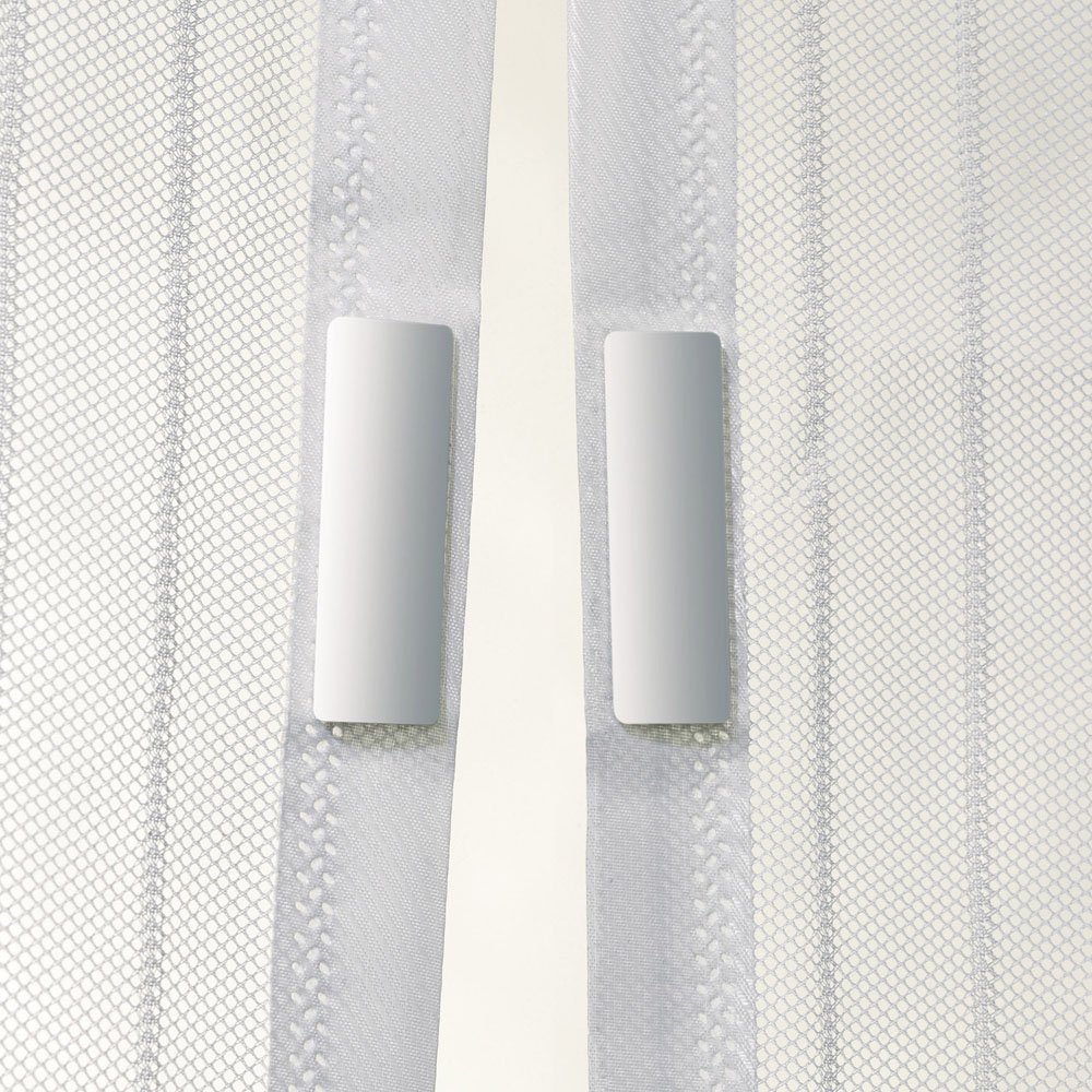 Tenda-zanzariera bianca con magneti, , large