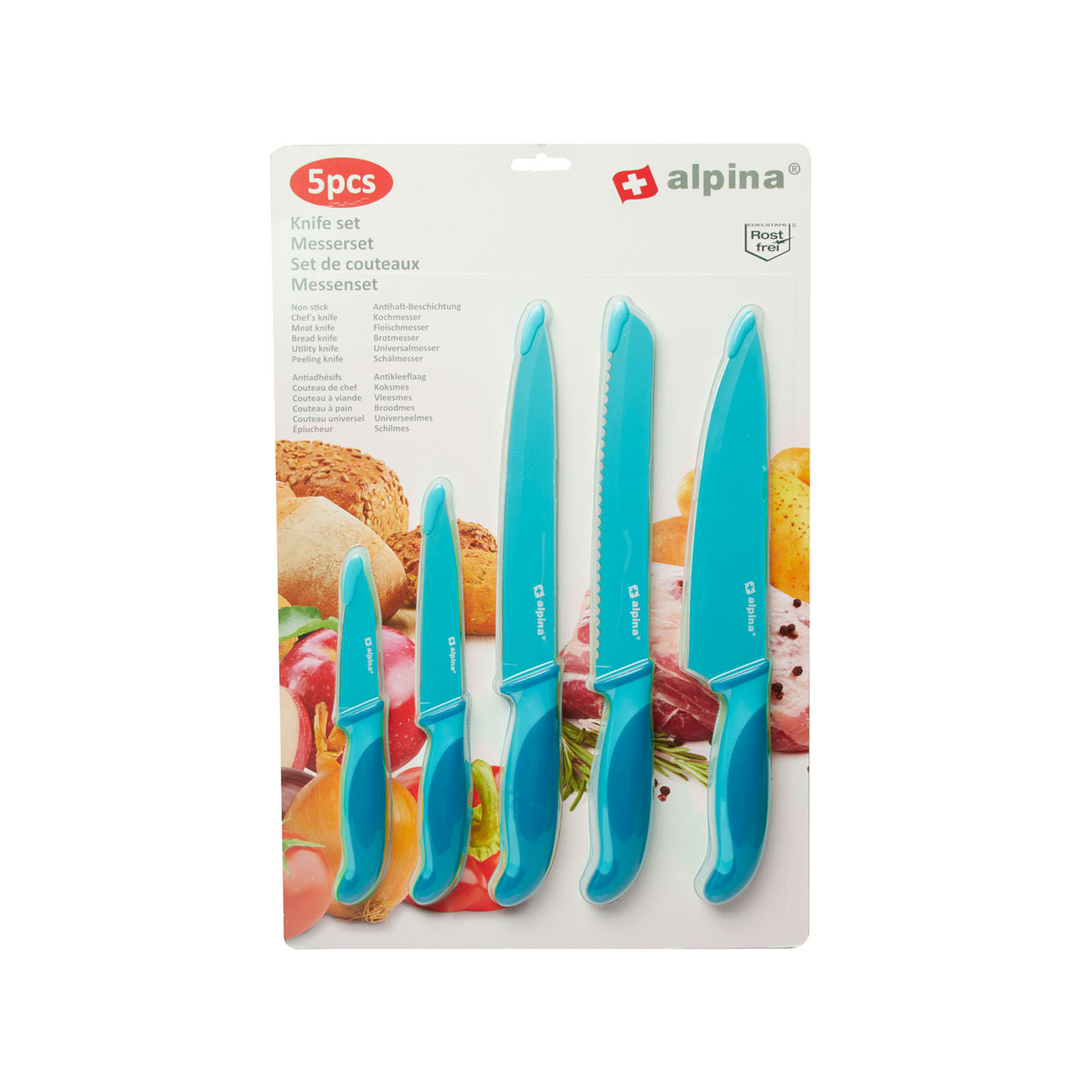 Set 5 coltelli da cucina, , large