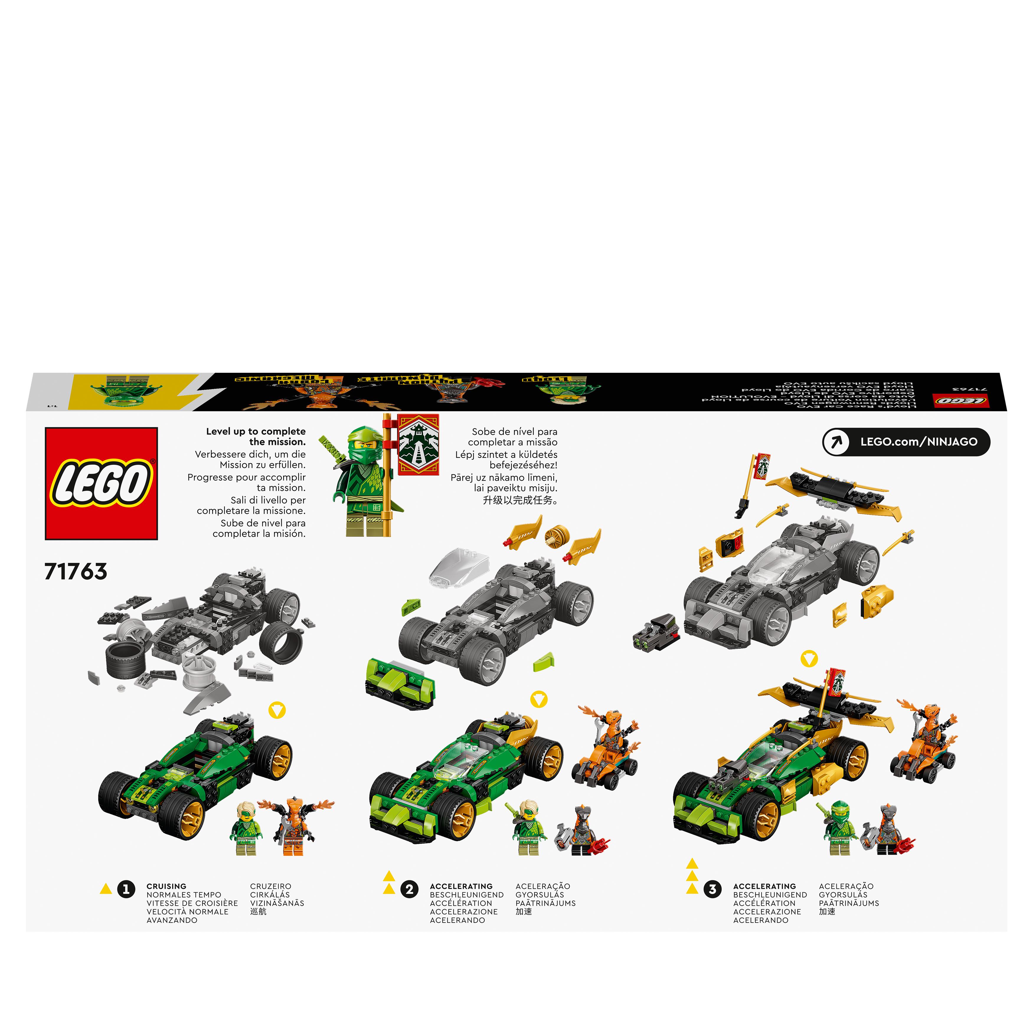 LEGO NINJAGO Auto da Corsa di Lloyd - EVOLUTION, Set per Bambini di 6 Anni con Q 71763, , large