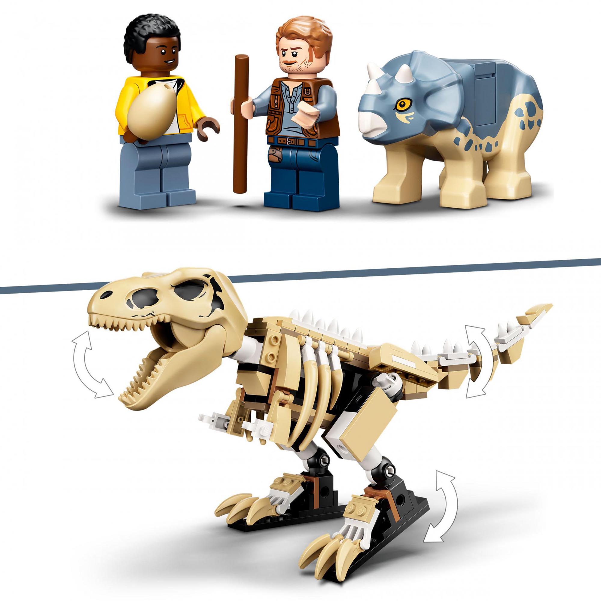 LEGO Jurassic World La Mostra del Fossile di Dinosauro T. Rex, Per Bambini dai 7 76940, , large